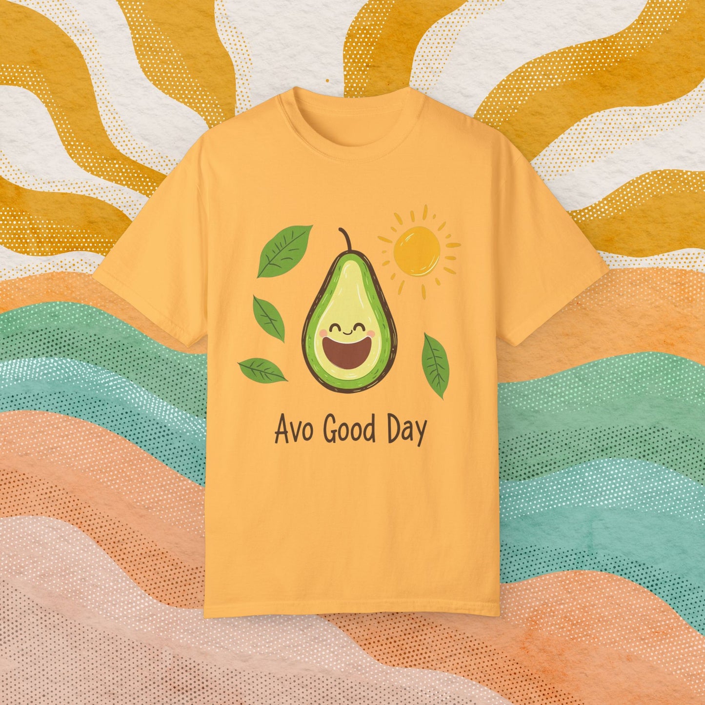 Funny Avocado T-Shirt, Avo Good Day Tee, Cute Graphic Top, Avocado Love Shirt, Sunny Day Avocado, Fun Casual Tee, Humorous Gift Idea