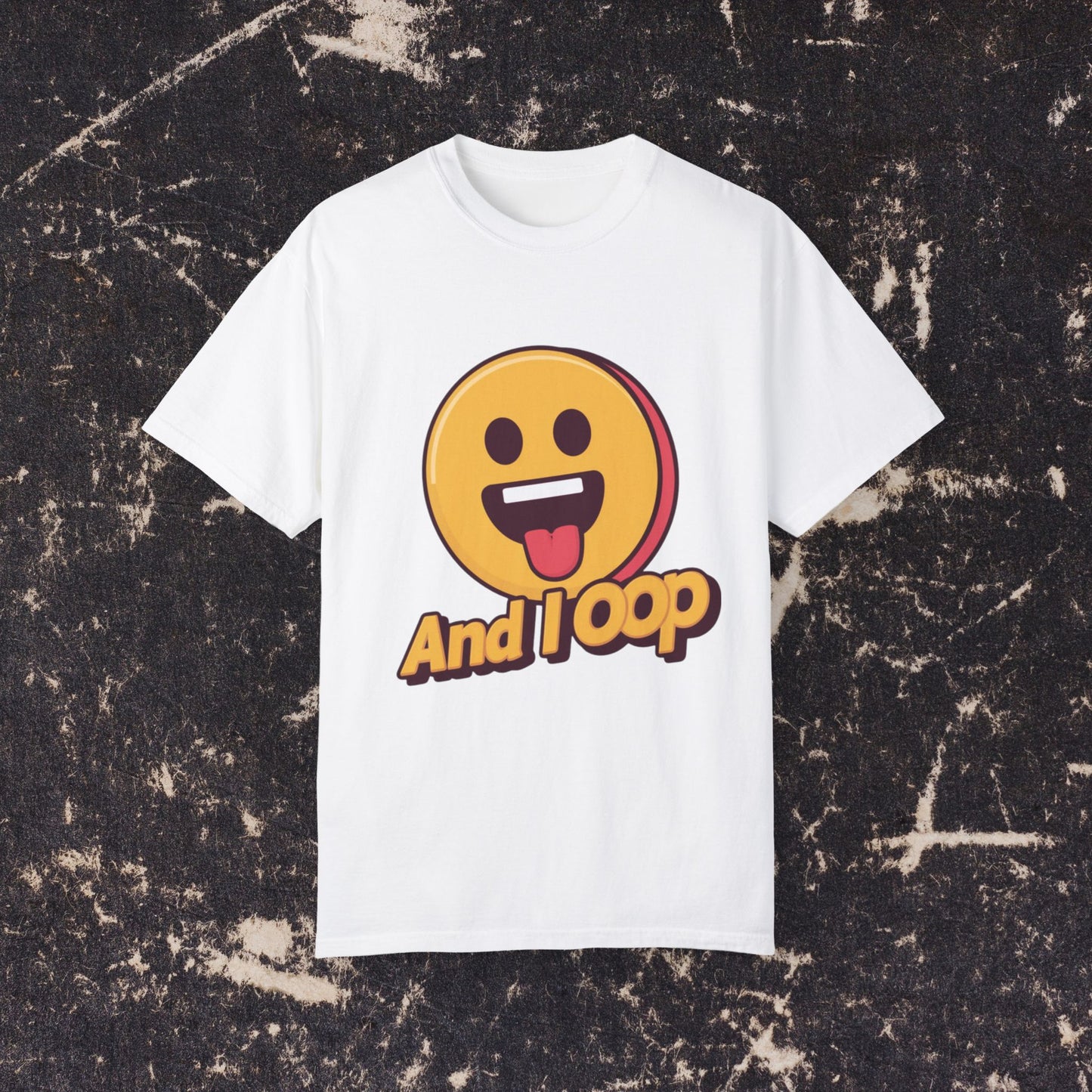 Funny Emoji And I Oop T-Shirt, Humor Graphic Tee, Perfect Novelty Gift, Cute Face Design, Casual Everyday Wear, Cool Fun Top