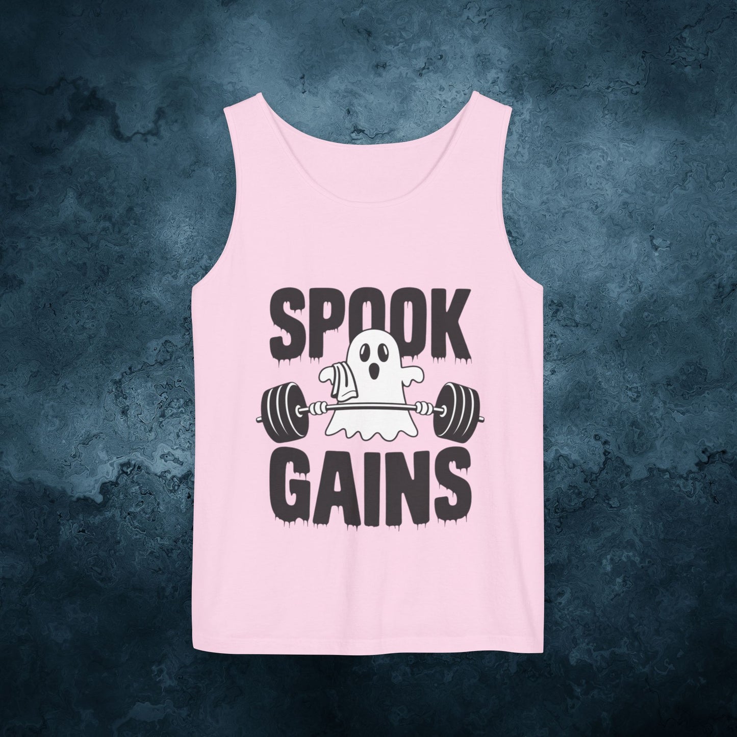 Spook Gains Ghost Weightlifting Graphic T-Shirts