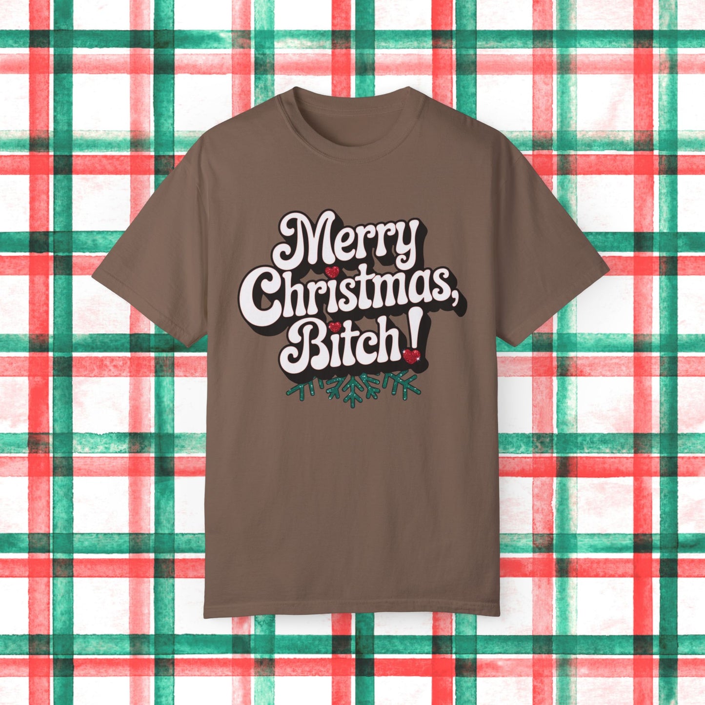 Funny Christmas T-Shirt, Merry Christmas Bitch Shirt, Holiday Party Tee, Trendy Xmas Apparel, Humorous Festive Top, Gift for Friends