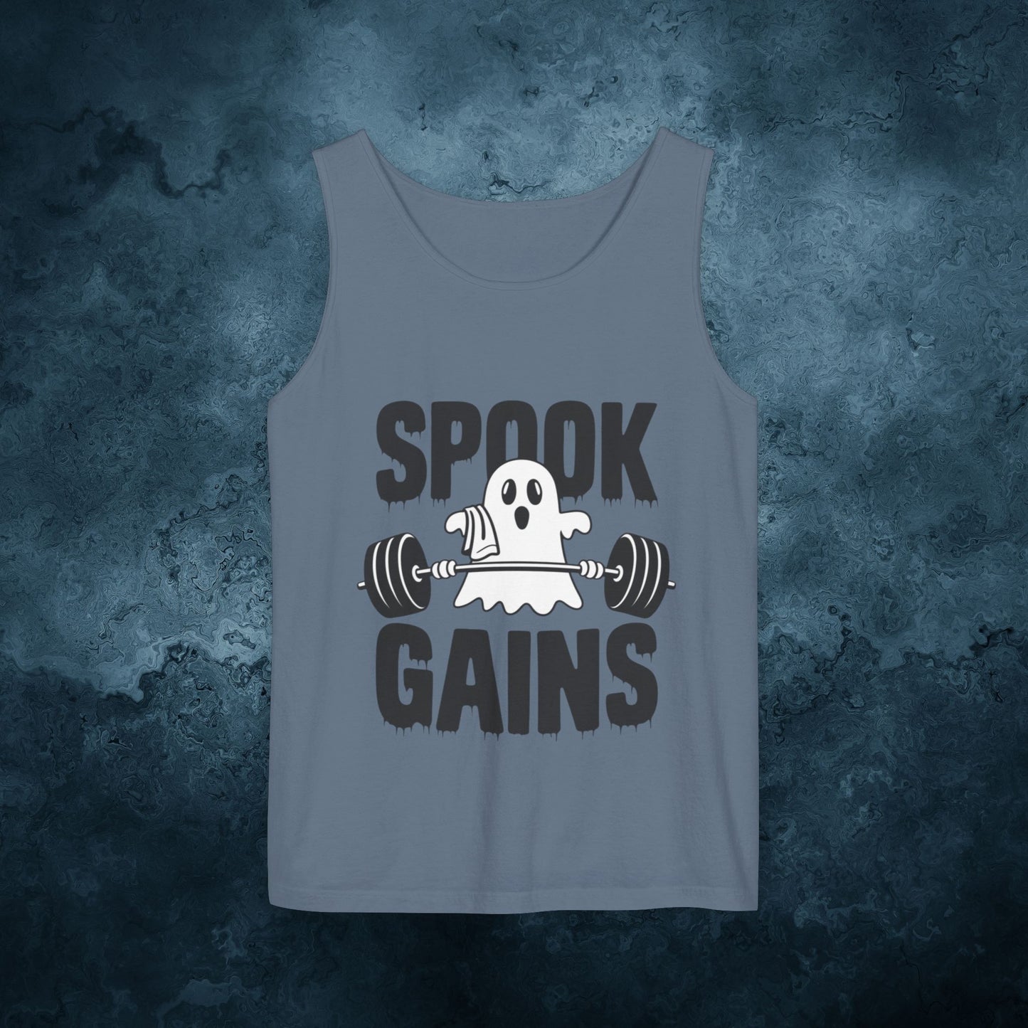 Spook Gains Ghost Weightlifting Graphic T-Shirts