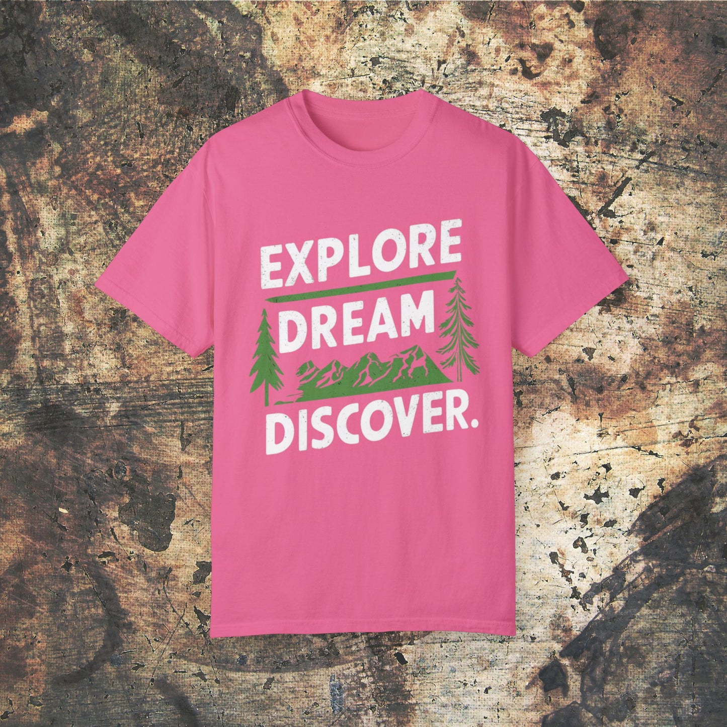 Adventure T-Shirt, Explore Dream Discover, Outdoors Graphic Tee, Inspirational Shirt, Hiking Graphic T-Shirt, Nature Lover Gift