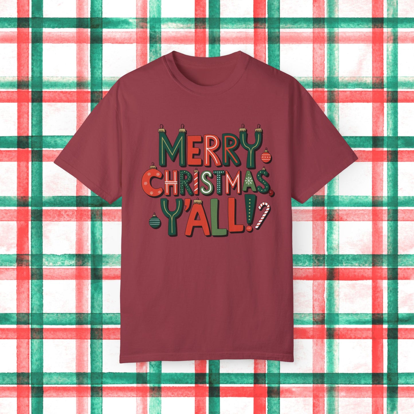 Funny Christmas T-Shirt, Merry Christmas Y'All Graphic Tee, Festive Holiday Shirt, Cute Xmas Gift, Holiday Party Outfit