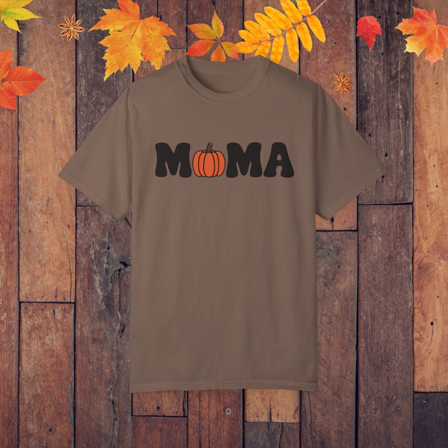 Halloween MAMA T Shirt Fall Pumpkin MAMA Graphic Tee Spooky Season T Shirt Halloween Mom Shirt Cute Pumpkin Tee