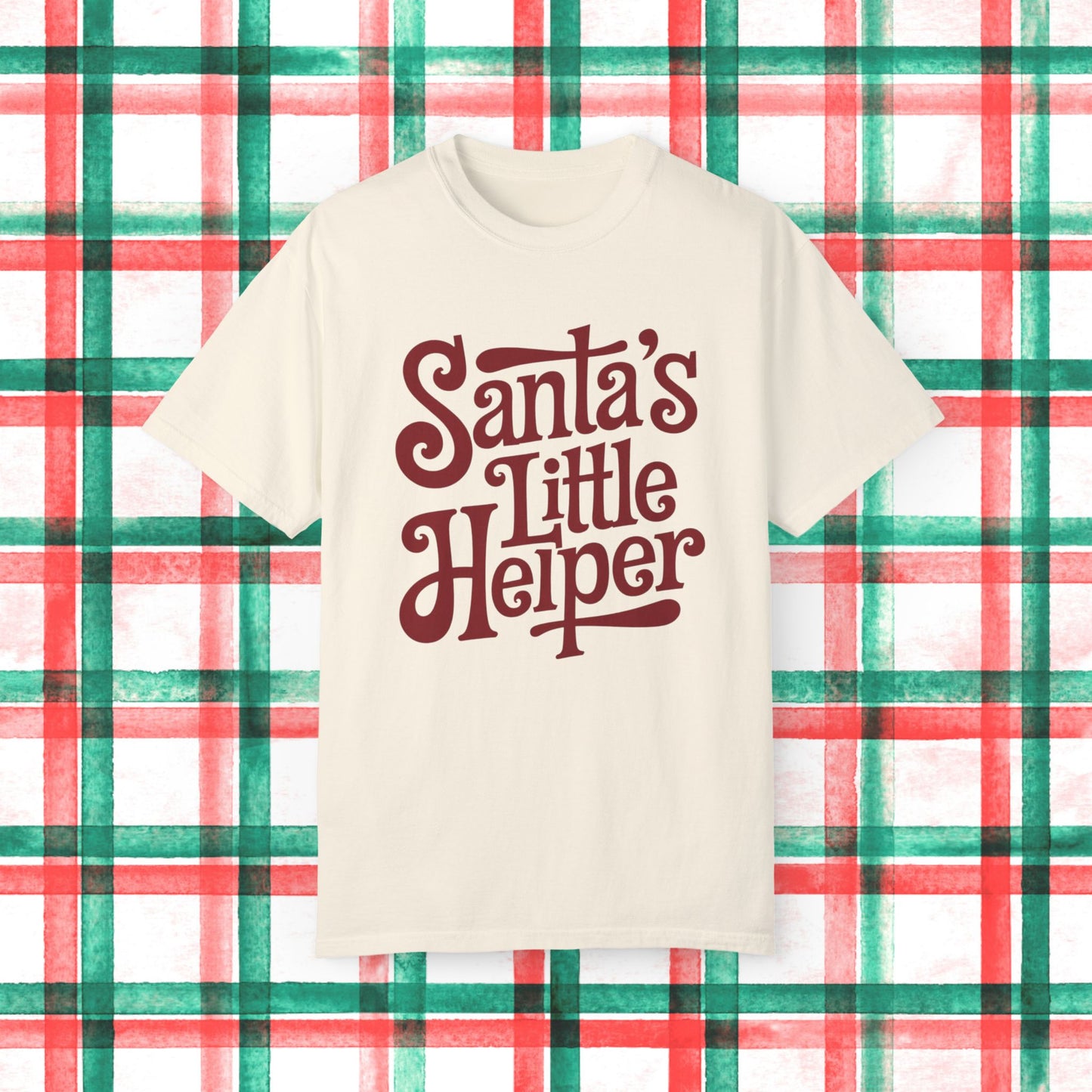 Santa's Little Helper T Shirt, Christmas Holiday Graphic Tee, Festive Santa Claus Shirt, Cute Holiday Gift Idea, Seasonal Family Shirt