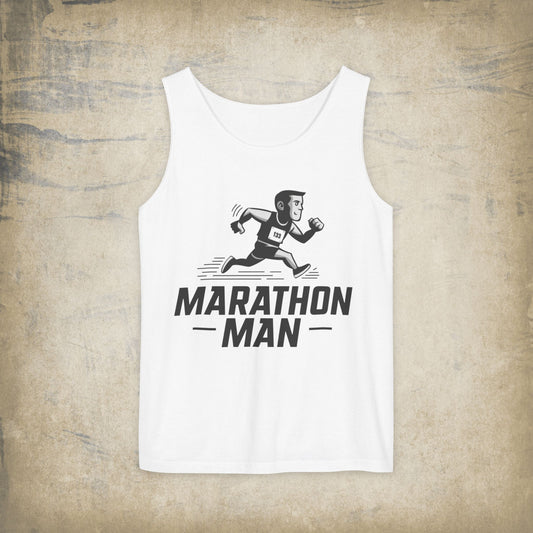 Marathon Man Running Graphic Tee, Athletic Runner T-Shirt, Motivational Sportswear, Gift for Runners, Marathon Enthusiast