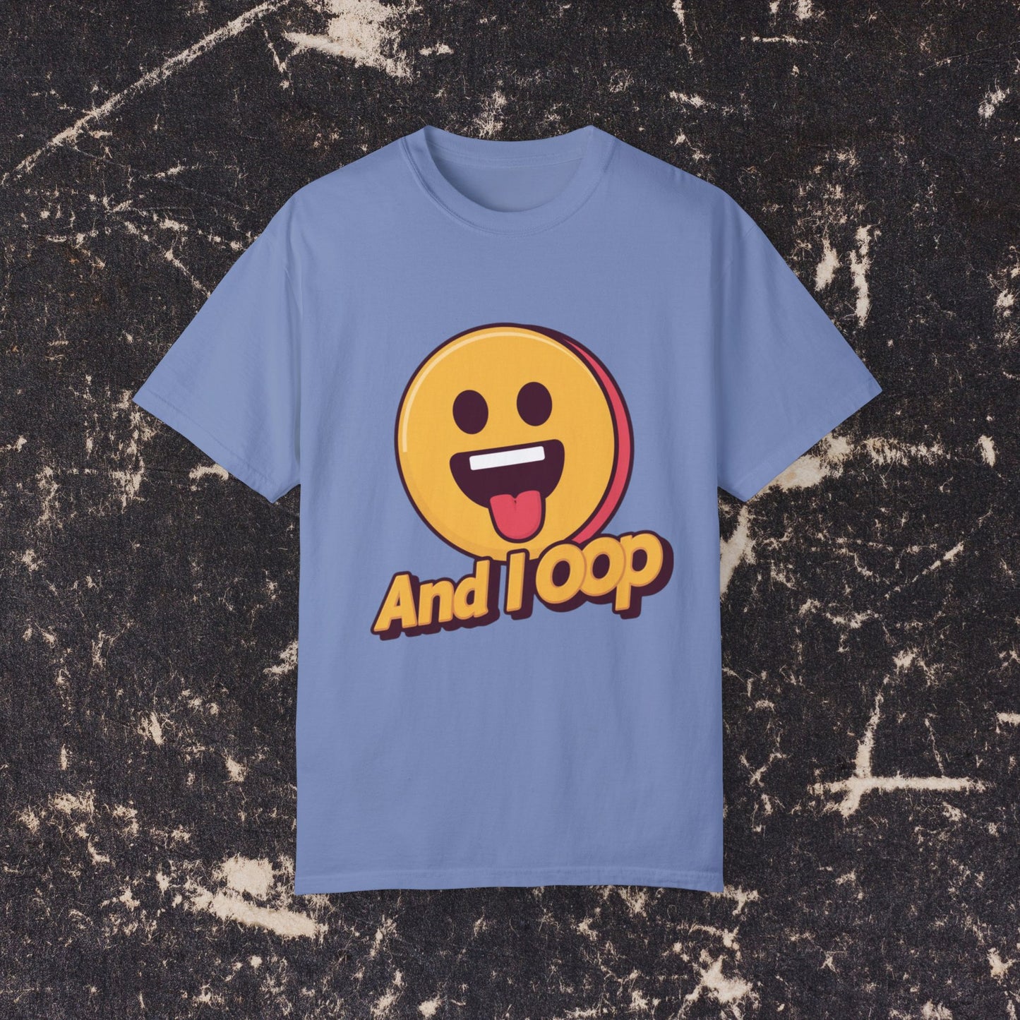 Funny Emoji And I Oop T-Shirt, Humor Graphic Tee, Perfect Novelty Gift, Cute Face Design, Casual Everyday Wear, Cool Fun Top