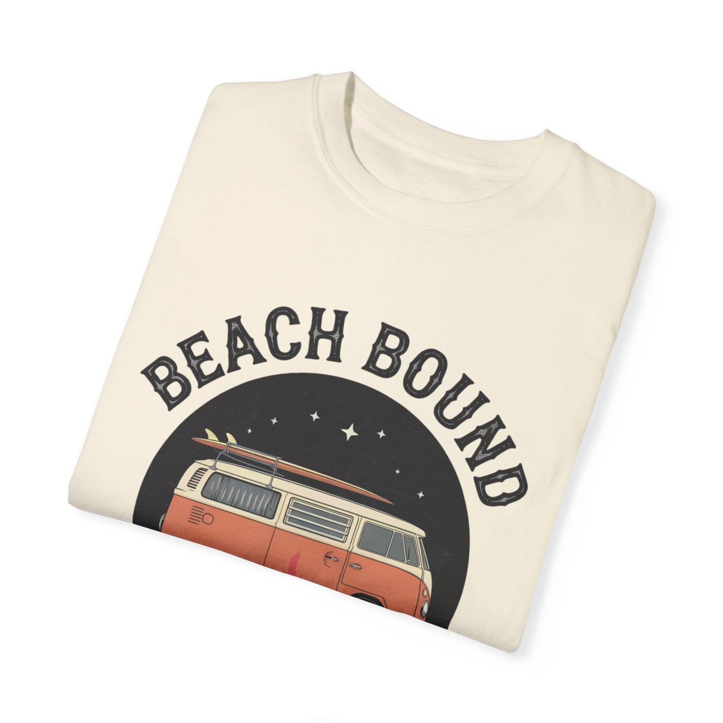 Retro Van Beach Bound Forever Shirt, Vintage Surfing T-Shirt, Summer Beach Campfire Tee, Coastal Lifestyle Top, Adventure Graphic Tee