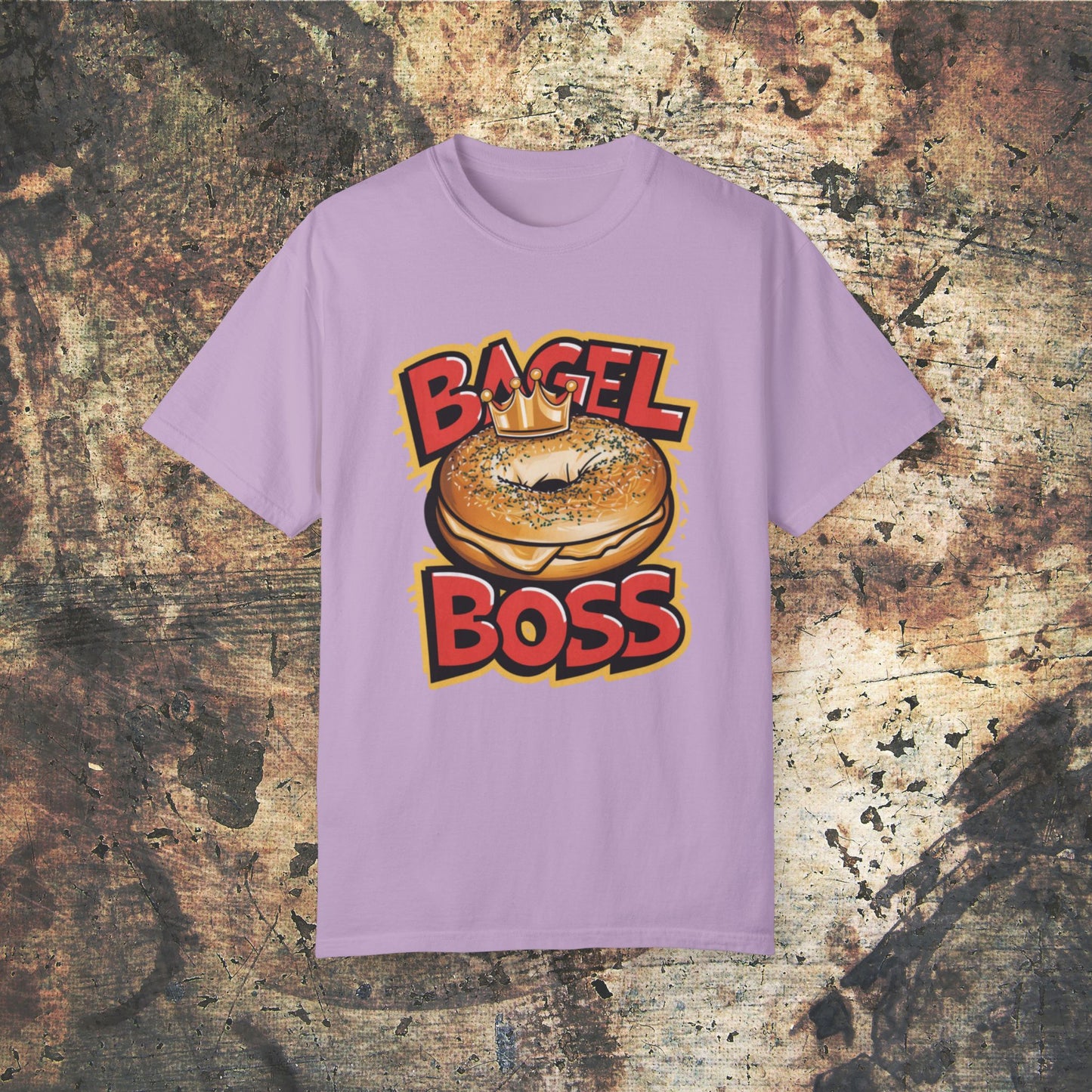 Bagel Boss T-Shirt, Funny Bagel Graphic Tee, Bagel Lover Gift, Trendy Foodie T-Shirt, Statement Bagel Shirt, Bagel Themed Apparel