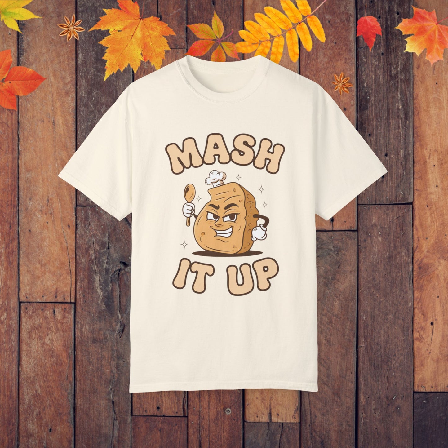 Funny Potato Chef Graphic Tee, Mash It Up T-Shirt, Cute Potato Pun Shirt, Foodie Humor Tee, Culinary Gift Idea, Creative Cook Apparel