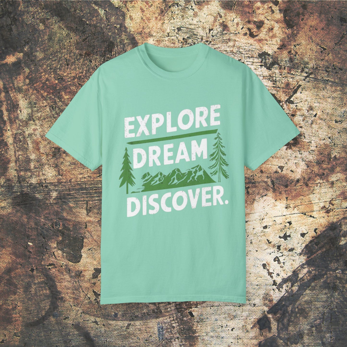 Adventure T-Shirt, Explore Dream Discover, Outdoors Graphic Tee, Inspirational Shirt, Hiking Graphic T-Shirt, Nature Lover Gift