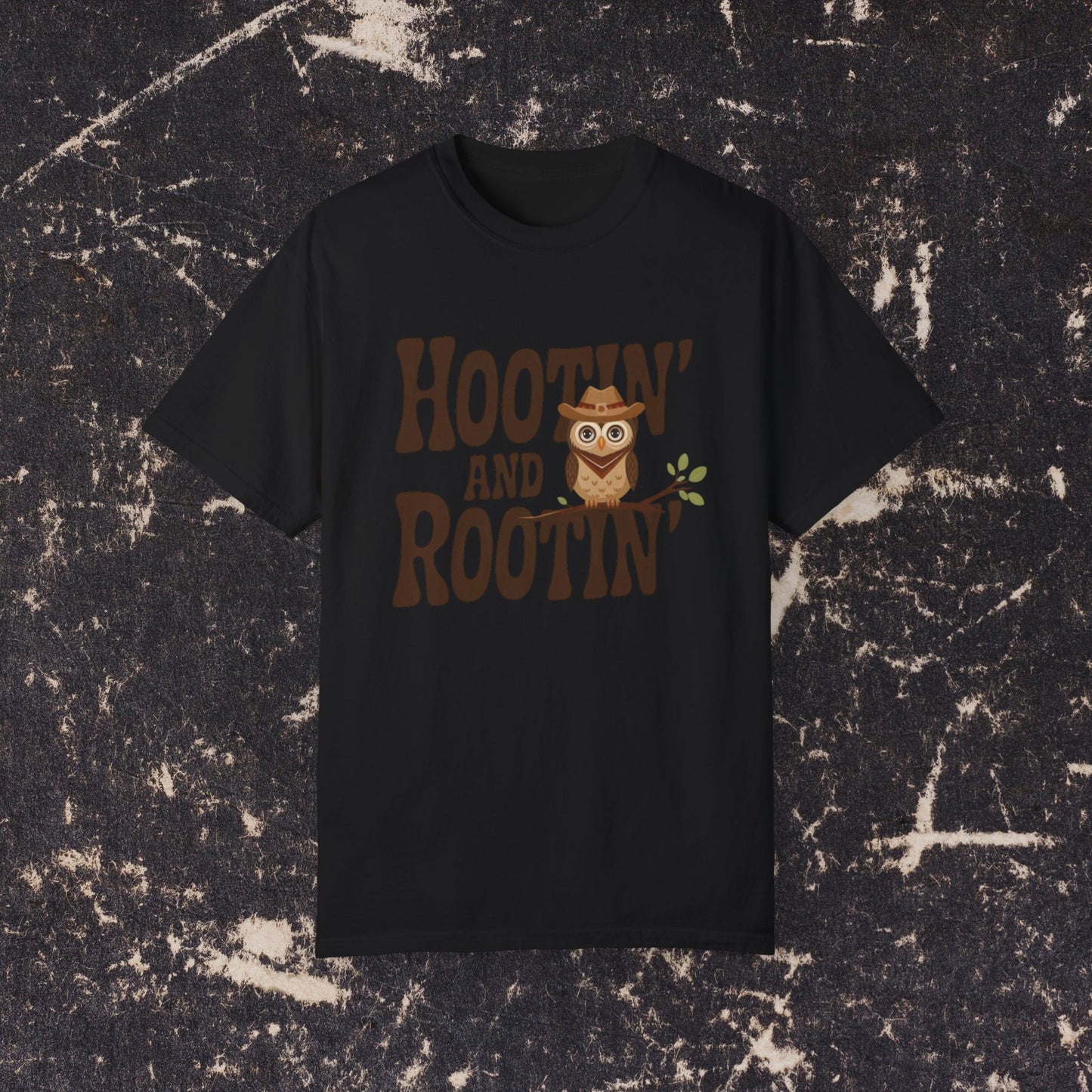 Cute Owl Hootin And Rootin TShirt, Funny Owl Graphic Tee, Adorable Owl Design Shirt, Owl Lover Gift, Western Style Owl Shirt