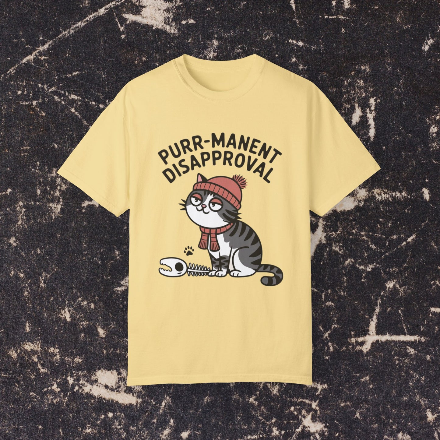 Funny Cat T-Shirt, Purr-Manent Disapproval Tee, Cute Cat Graphic, Humorous Cat Lovers Shirt, Cat Meme Top, Cozy Casual Wear