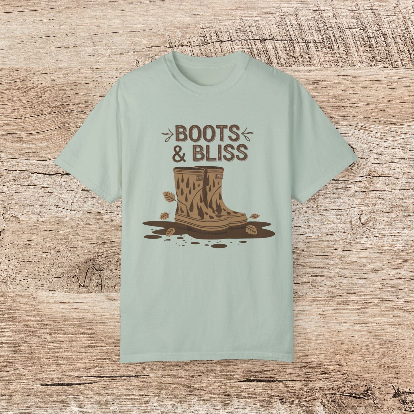 Boots and Bliss Graphic Tee, Comfortable Unisex T-Shirt, Casual Everyday Shirt, Fashionable Boots Design, Fall Apparel