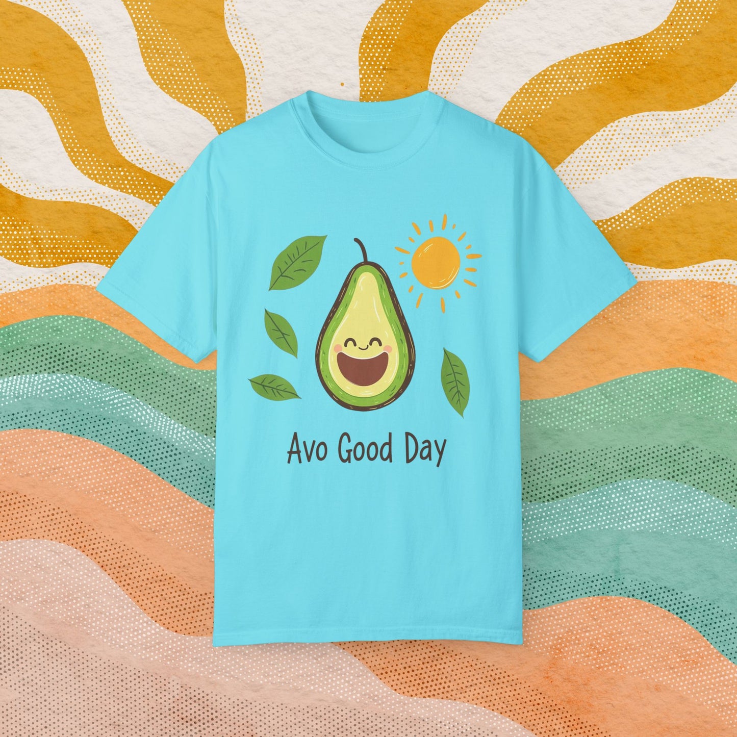 Funny Avocado T-Shirt, Avo Good Day Tee, Cute Graphic Top, Avocado Love Shirt, Sunny Day Avocado, Fun Casual Tee, Humorous Gift Idea