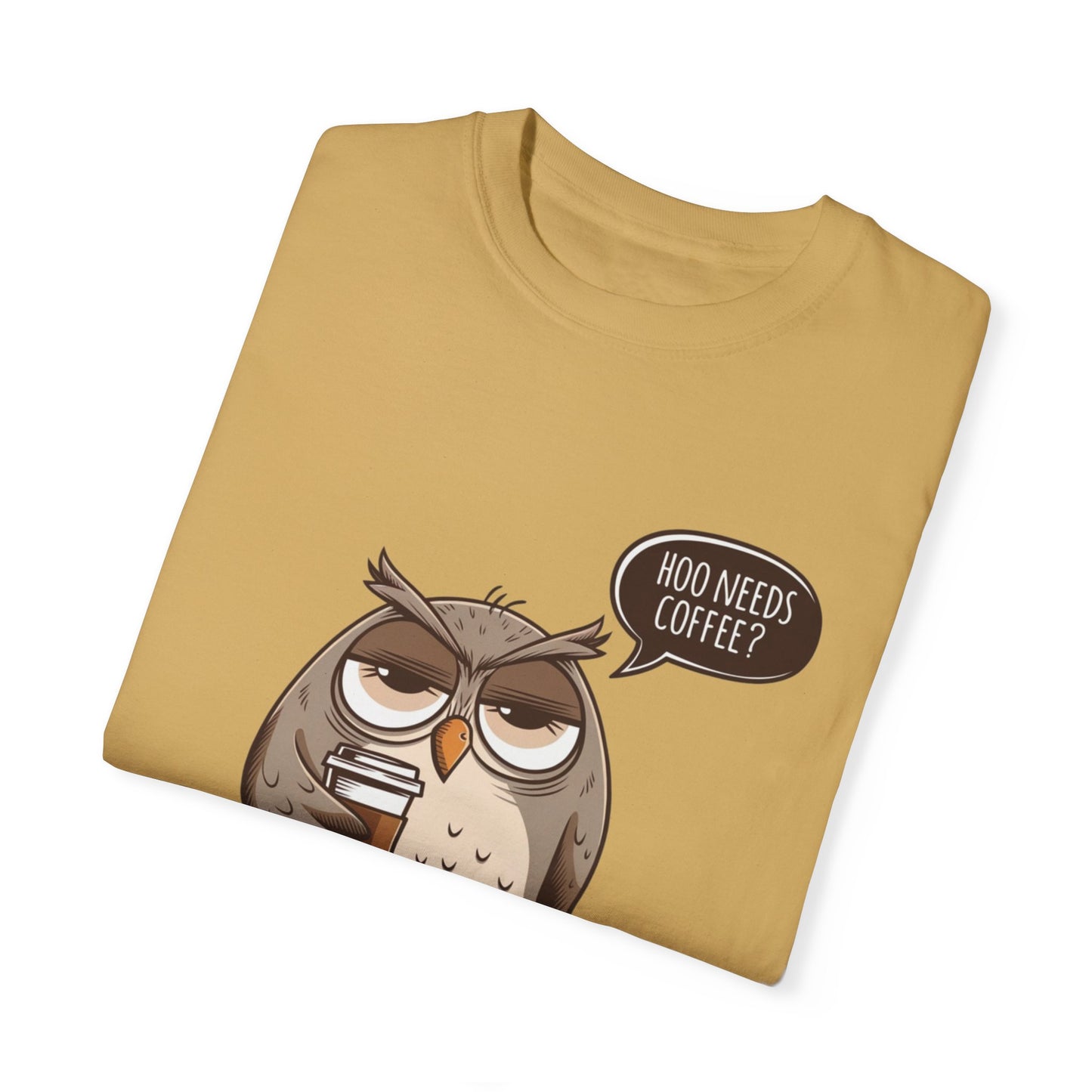 Funny Owl Coffee Lover Shirt, Hoo Needs Coffee T-Shirt, Cute Owl Graphic Tee, Humorous Coffee Clothing, Coffee Addict Top, Animal Lover