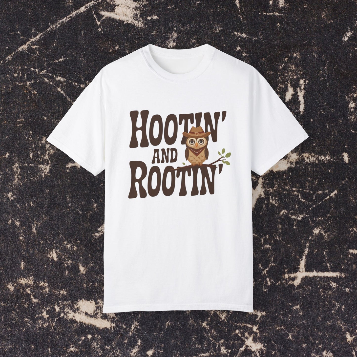 Cute Owl Hootin And Rootin TShirt, Funny Owl Graphic Tee, Adorable Owl Design Shirt, Owl Lover Gift, Western Style Owl Shirt