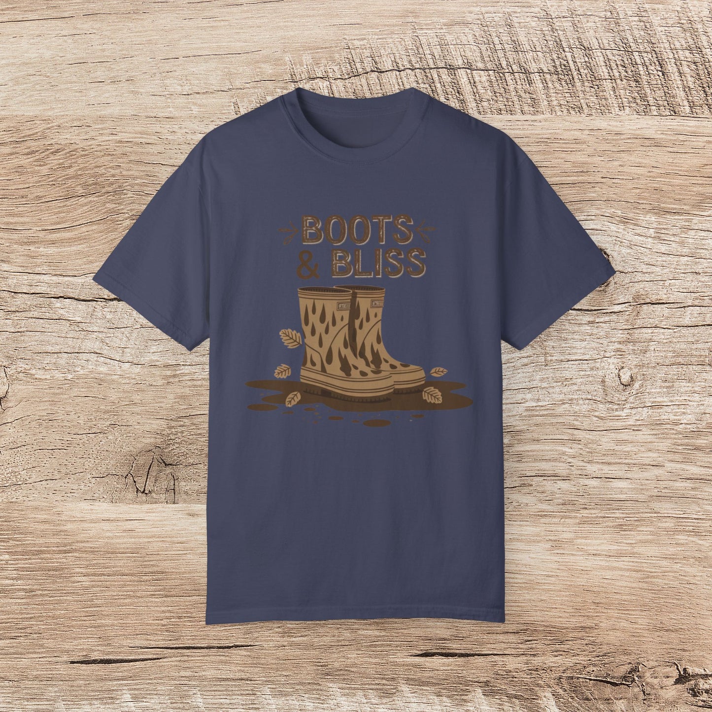 Boots and Bliss Graphic Tee, Comfortable Unisex T-Shirt, Casual Everyday Shirt, Fashionable Boots Design, Fall Apparel