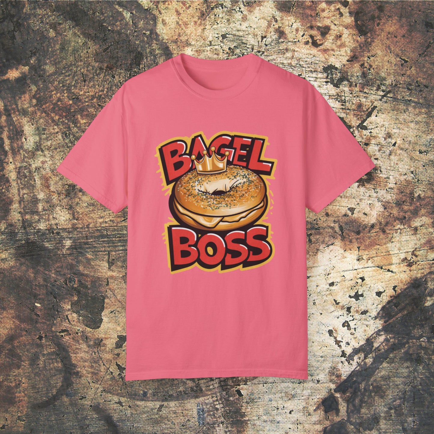 Bagel Boss T-Shirt, Funny Bagel Graphic Tee, Bagel Lover Gift, Trendy Foodie T-Shirt, Statement Bagel Shirt, Bagel Themed Apparel