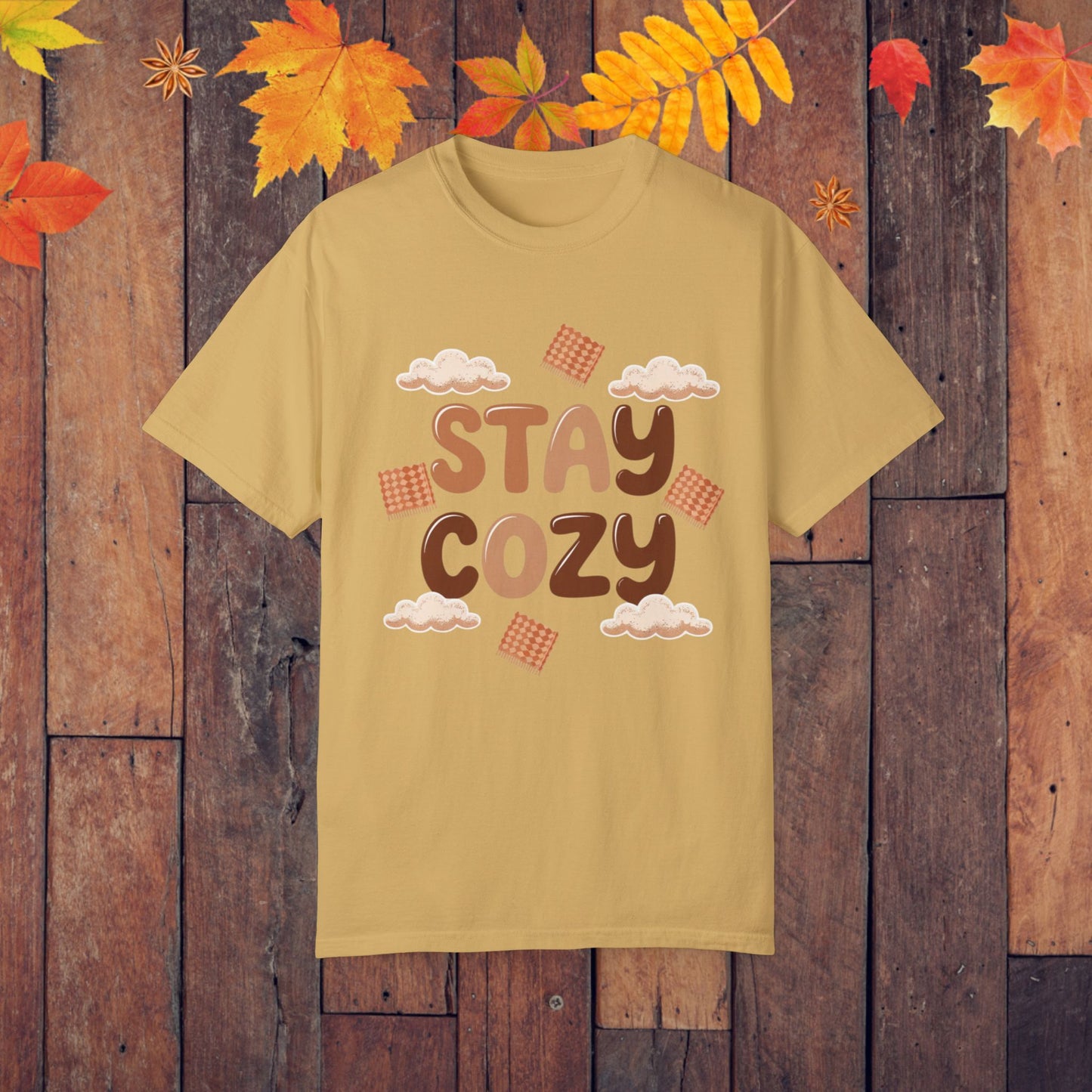 Cozy Weather Stay Cozy T-Shirt, Cute Stay Cozy Graphic Tee, Autumn Cozy Shirt, Comfortable Cozy Vibes T-Shirt, Fun Stay Cozy T-Shirt