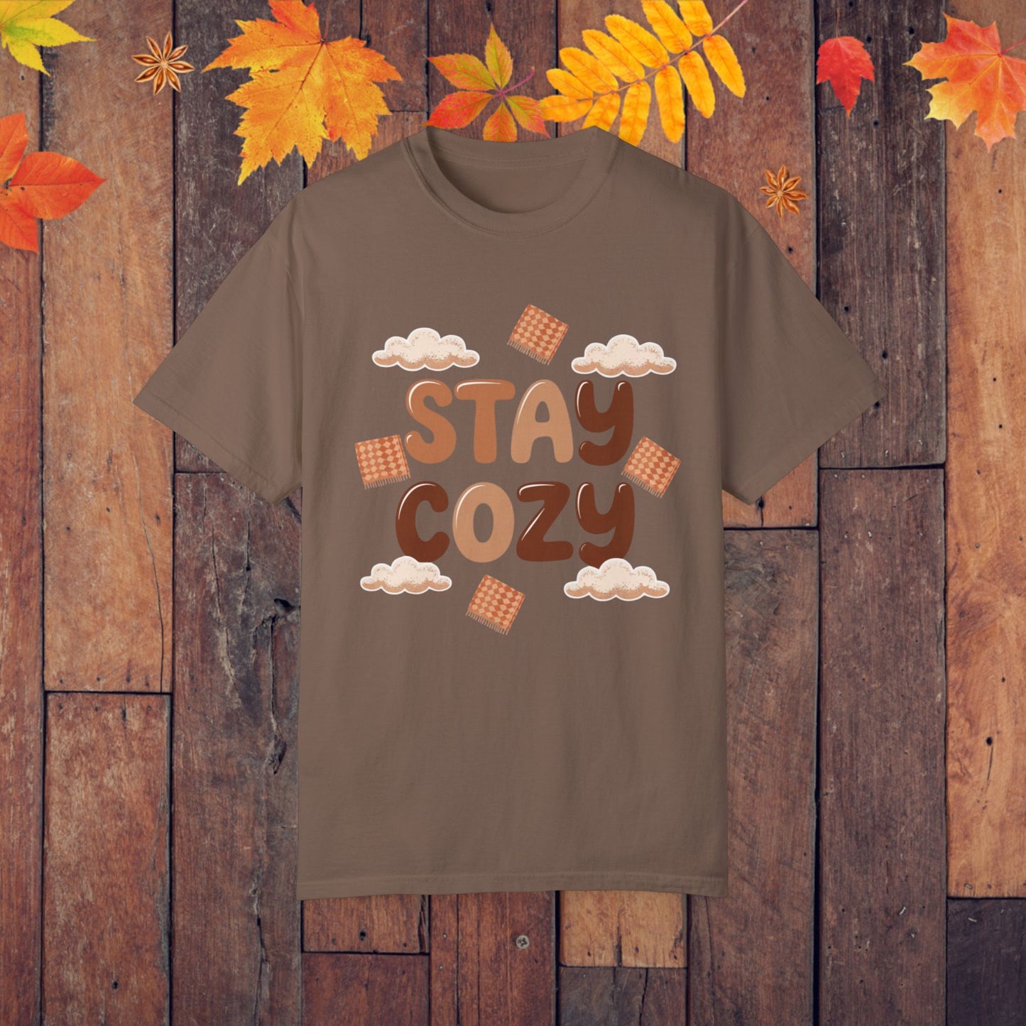 Cozy Weather Stay Cozy T-Shirt, Cute Stay Cozy Graphic Tee, Autumn Cozy Shirt, Comfortable Cozy Vibes T-Shirt, Fun Stay Cozy T-Shirt