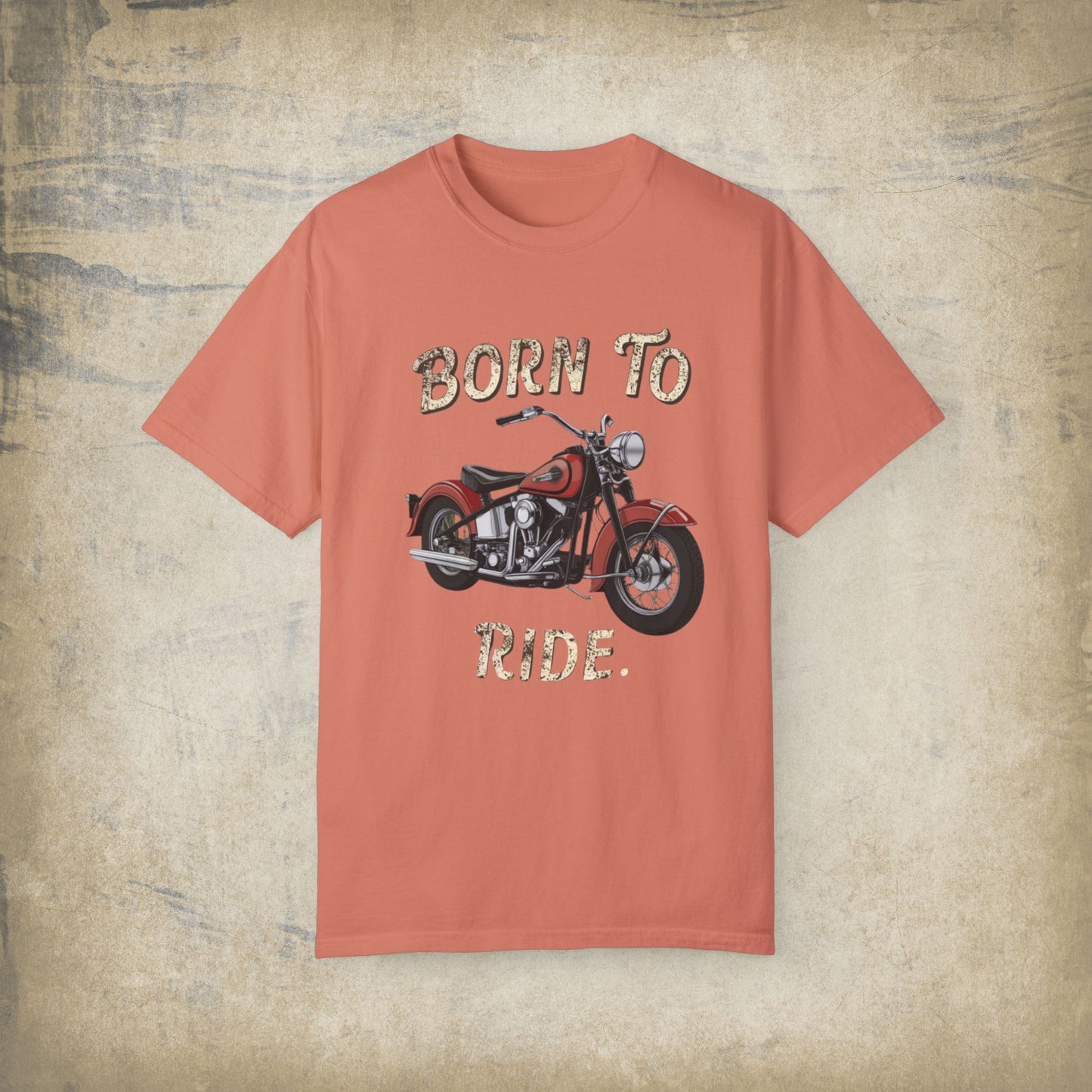 Born To Ride Graphic T-Shirt, Vintage Motorcycle Lover Shirt, Biker Gift, Retro Style Tee, Biker Enthusiast Apparel