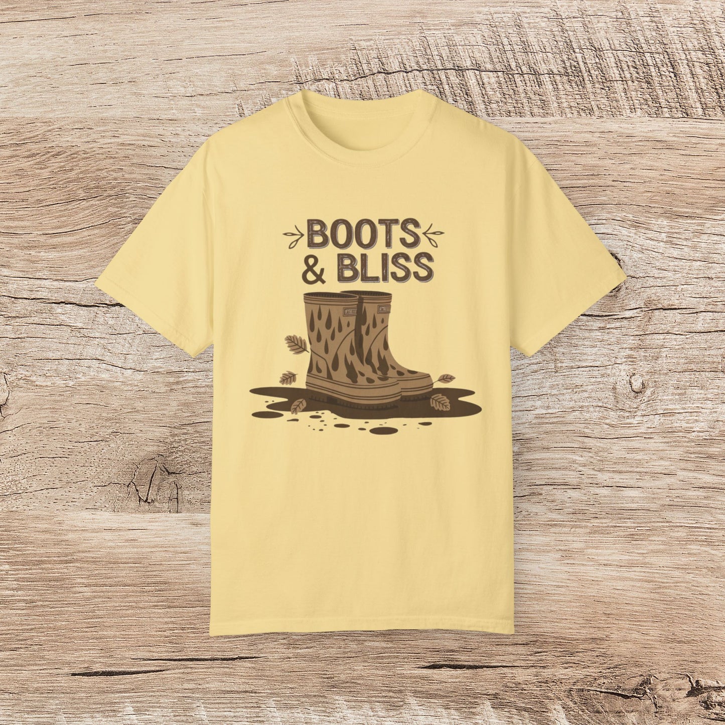 Boots and Bliss Graphic Tee, Comfortable Unisex T-Shirt, Casual Everyday Shirt, Fashionable Boots Design, Fall Apparel