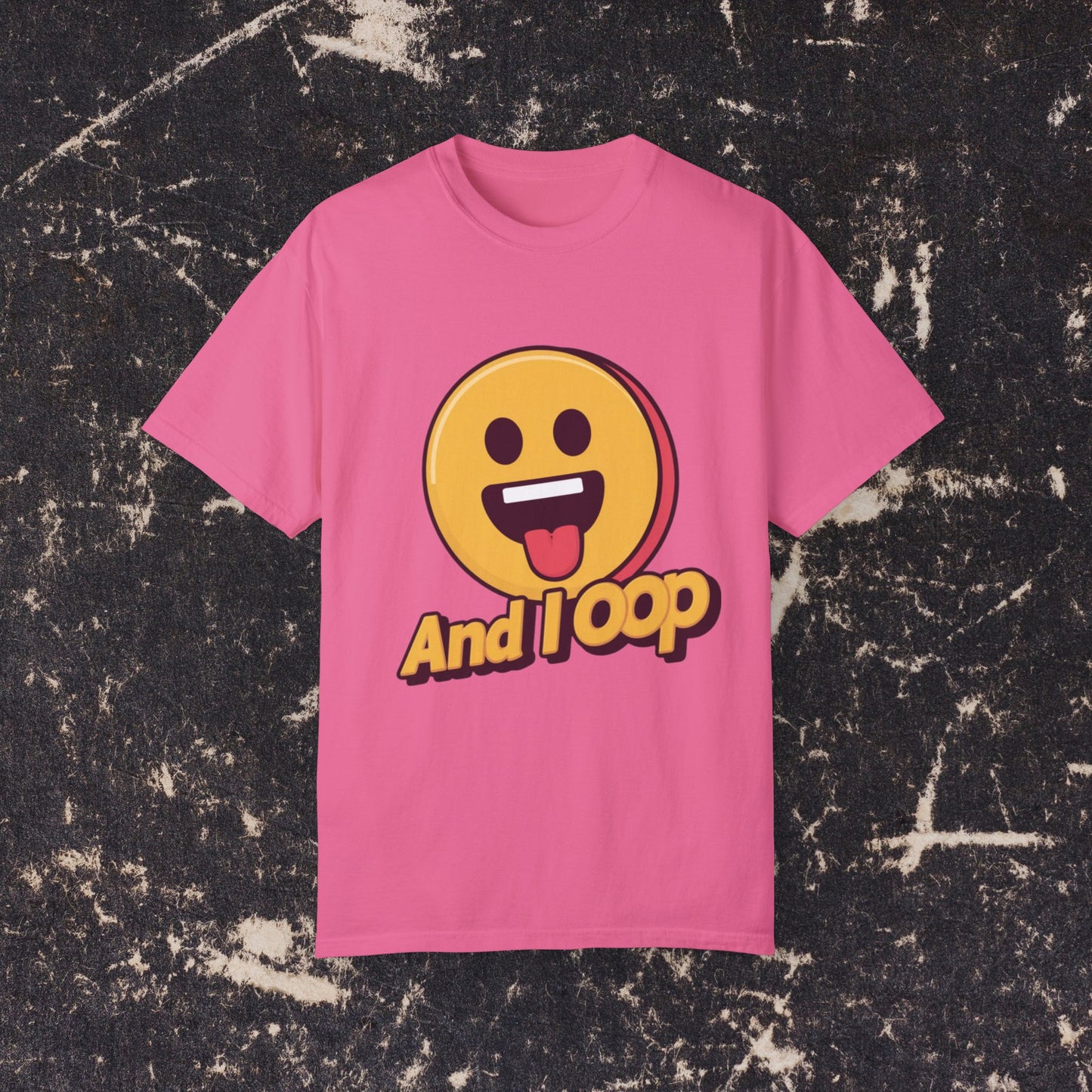 Funny Emoji And I Oop T-Shirt, Humor Graphic Tee, Perfect Novelty Gift, Cute Face Design, Casual Everyday Wear, Cool Fun Top