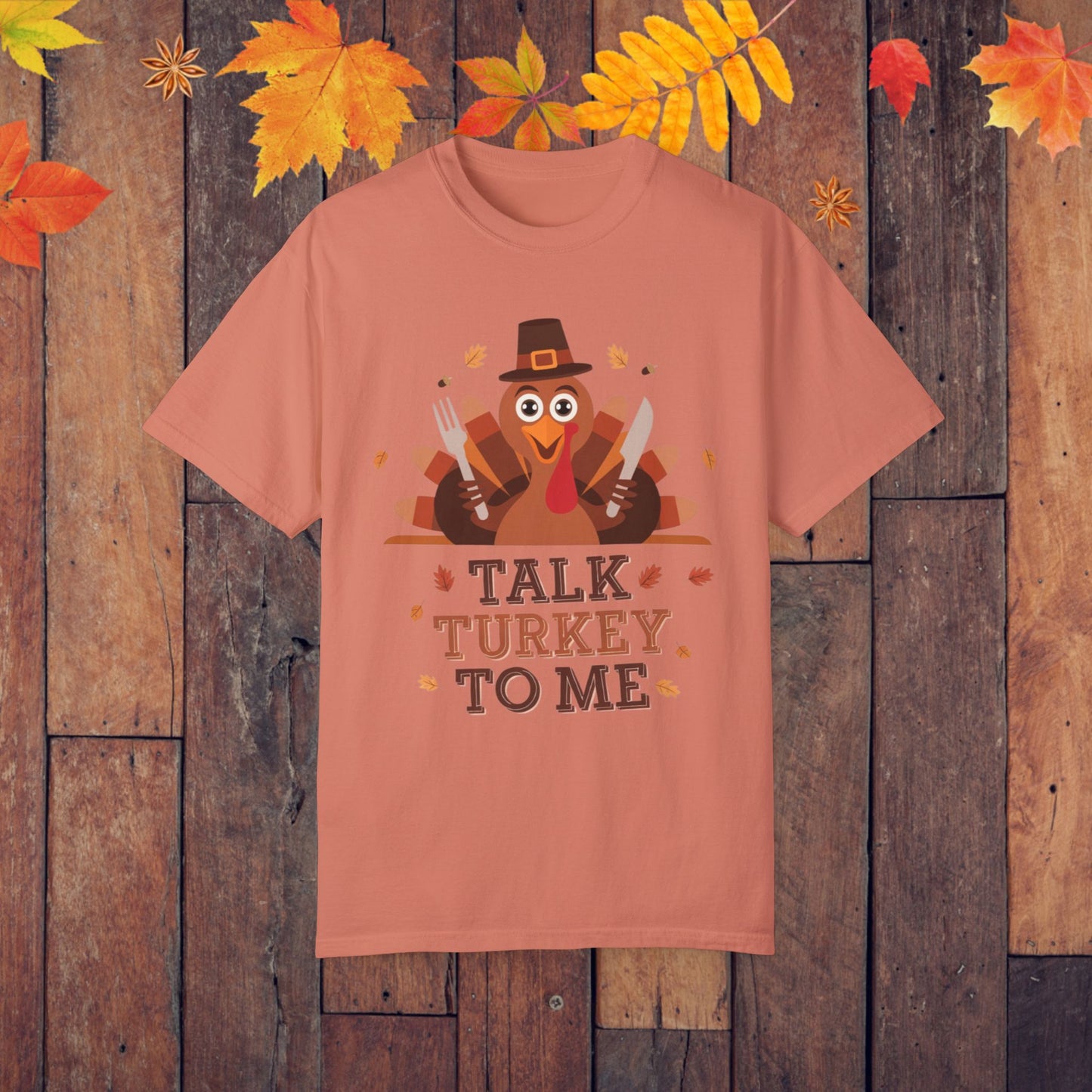 Funny Talk Turkey To Me T-Shirt, Thanksgiving Turkey Graphic Tee, Cute Holiday Shirt, Fall Season Top, Women Men Kids Shirt