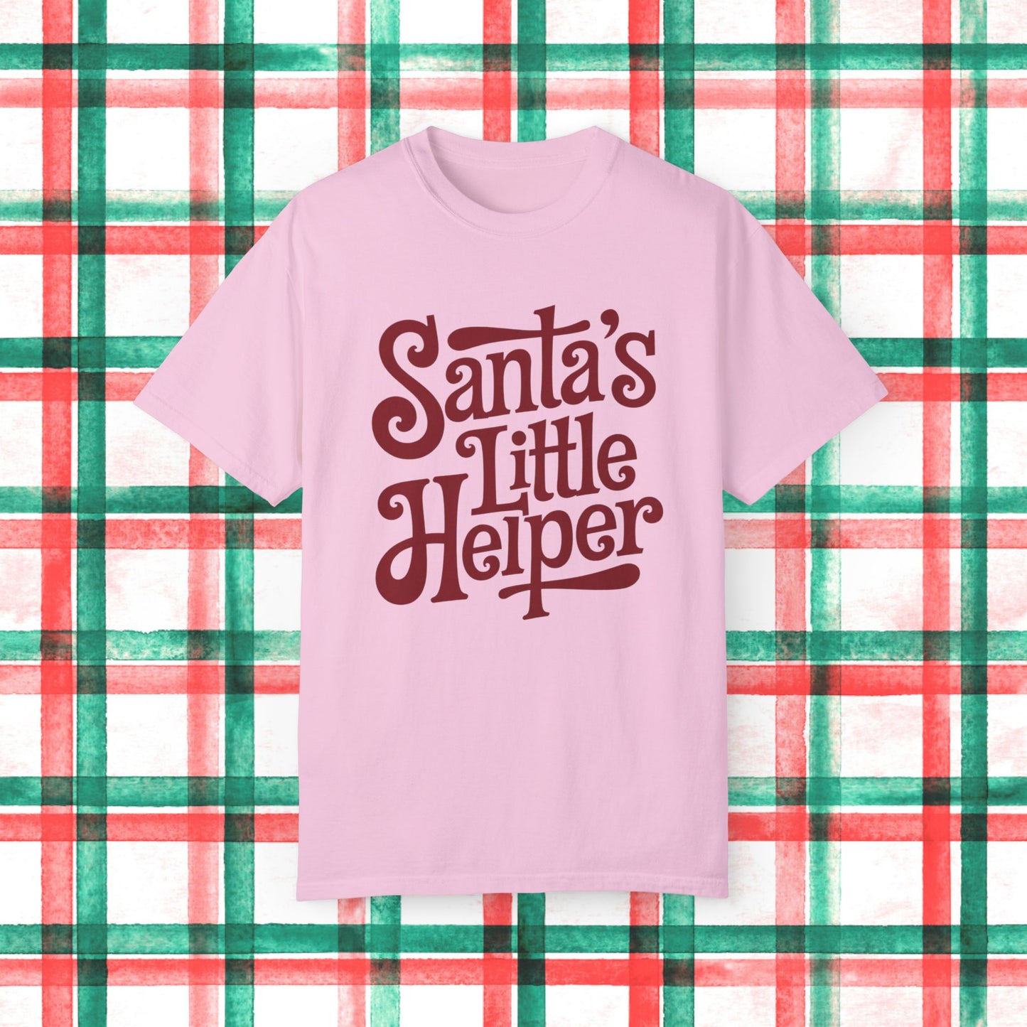 Santa's Little Helper T Shirt, Christmas Holiday Graphic Tee, Festive Santa Claus Shirt, Cute Holiday Gift Idea, Seasonal Family Shirt