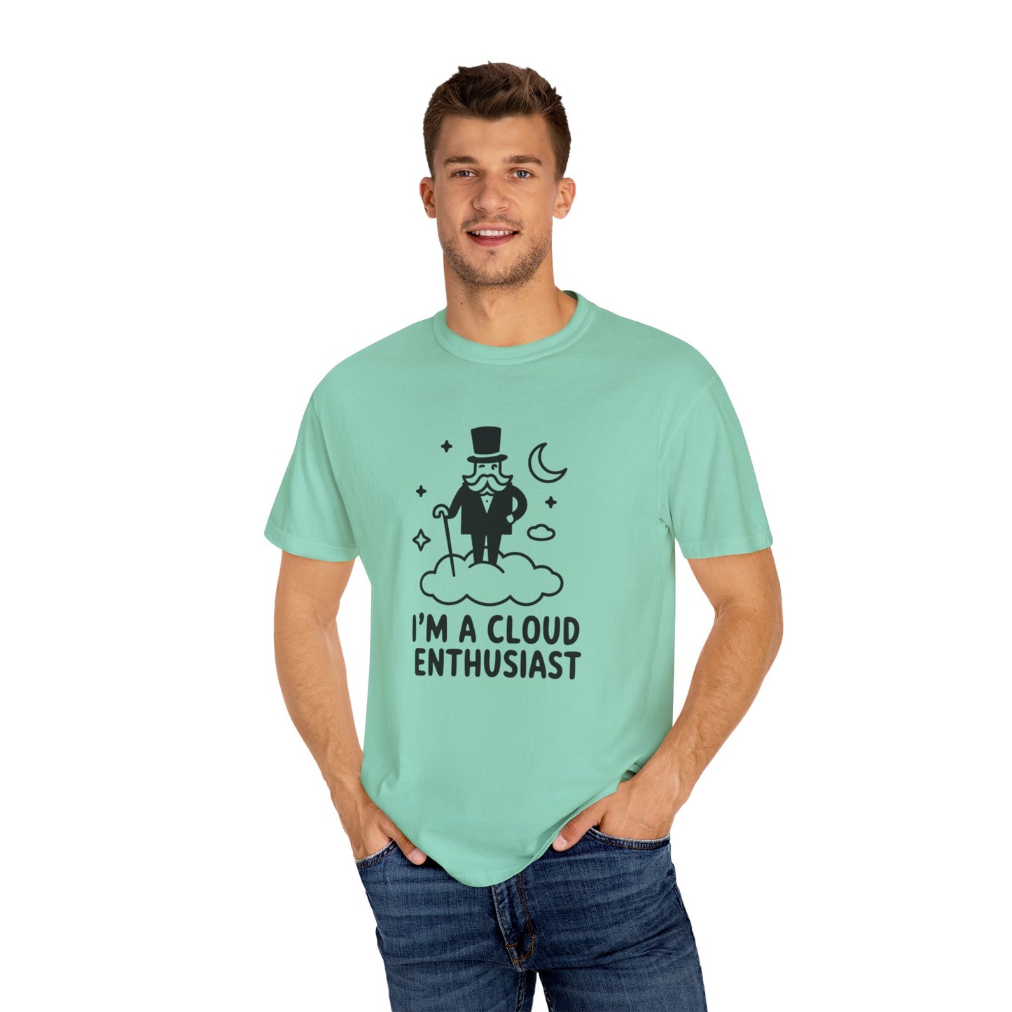 Funny Cloud Enthusiast T-Shirt, Cute Cloud Lover Graphic Tee, Quirky Clouds Novelty Shirt, Whimsical Sky Lover Fun T-Shirt Gift