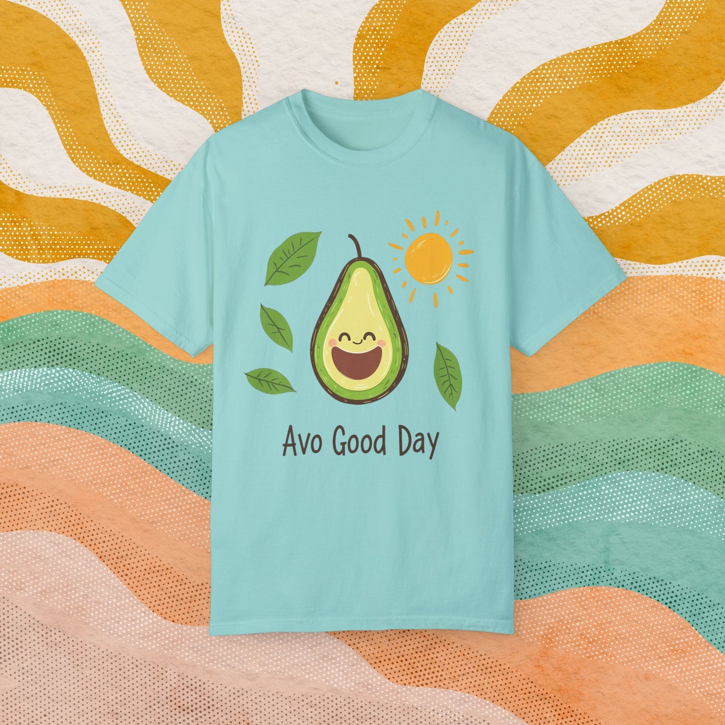 Funny Avocado T-Shirt, Avo Good Day Tee, Cute Graphic Top, Avocado Love Shirt, Sunny Day Avocado, Fun Casual Tee, Humorous Gift Idea