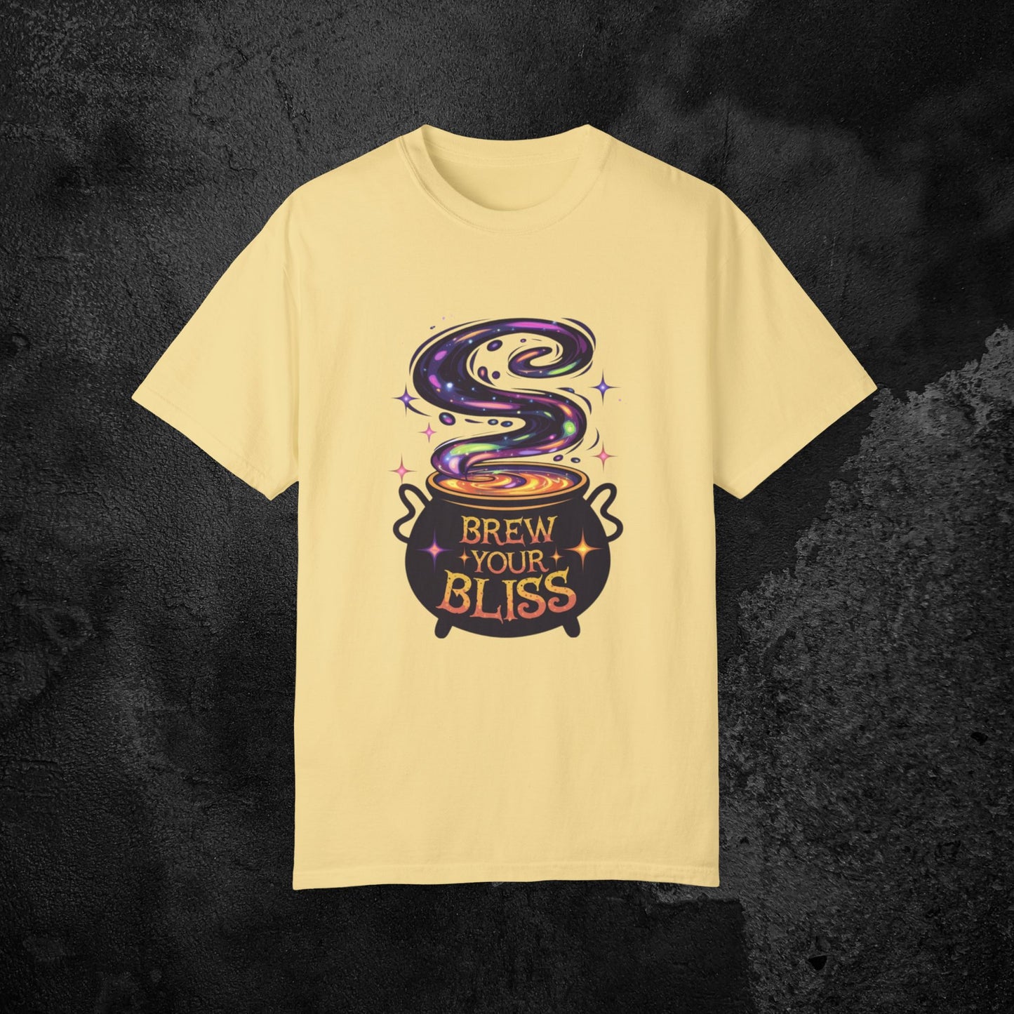 Brew Your Bliss T-Shirt, Magical Boiling Pot Design Tee, Funny Graphic Shirt, Unique Witchy Apparel, Cute Gift Idea