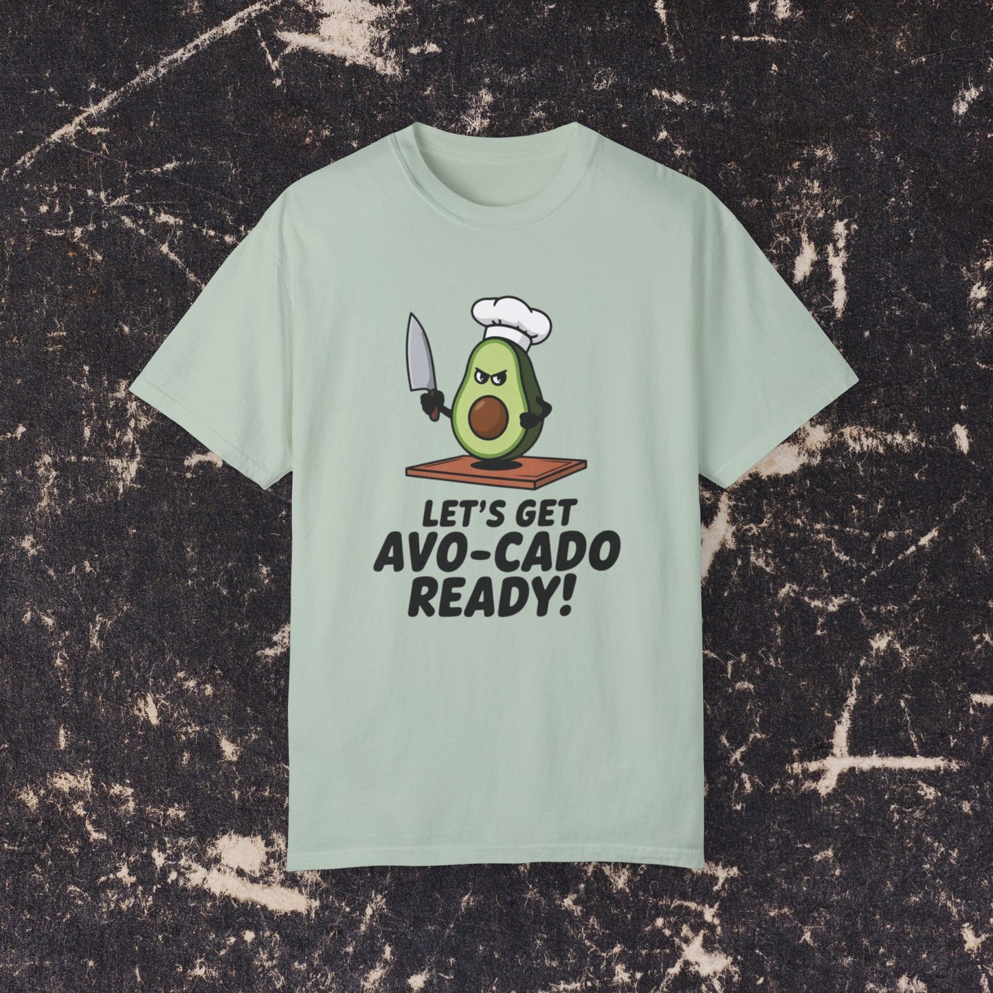 Funny Avocado Kitchen T-Shirt, Let's Get Avo-Cado Ready Tee, Chef Avocado Graphic Tee, Culinary Humor Shirt, Novelty Cooking Shirt