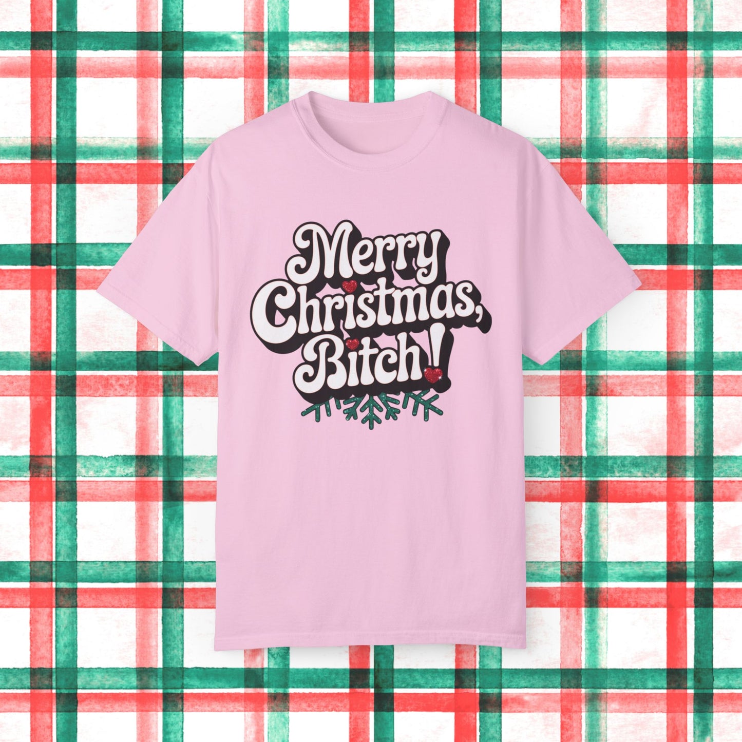 Funny Christmas T-Shirt, Merry Christmas Bitch Shirt, Holiday Party Tee, Trendy Xmas Apparel, Humorous Festive Top, Gift for Friends