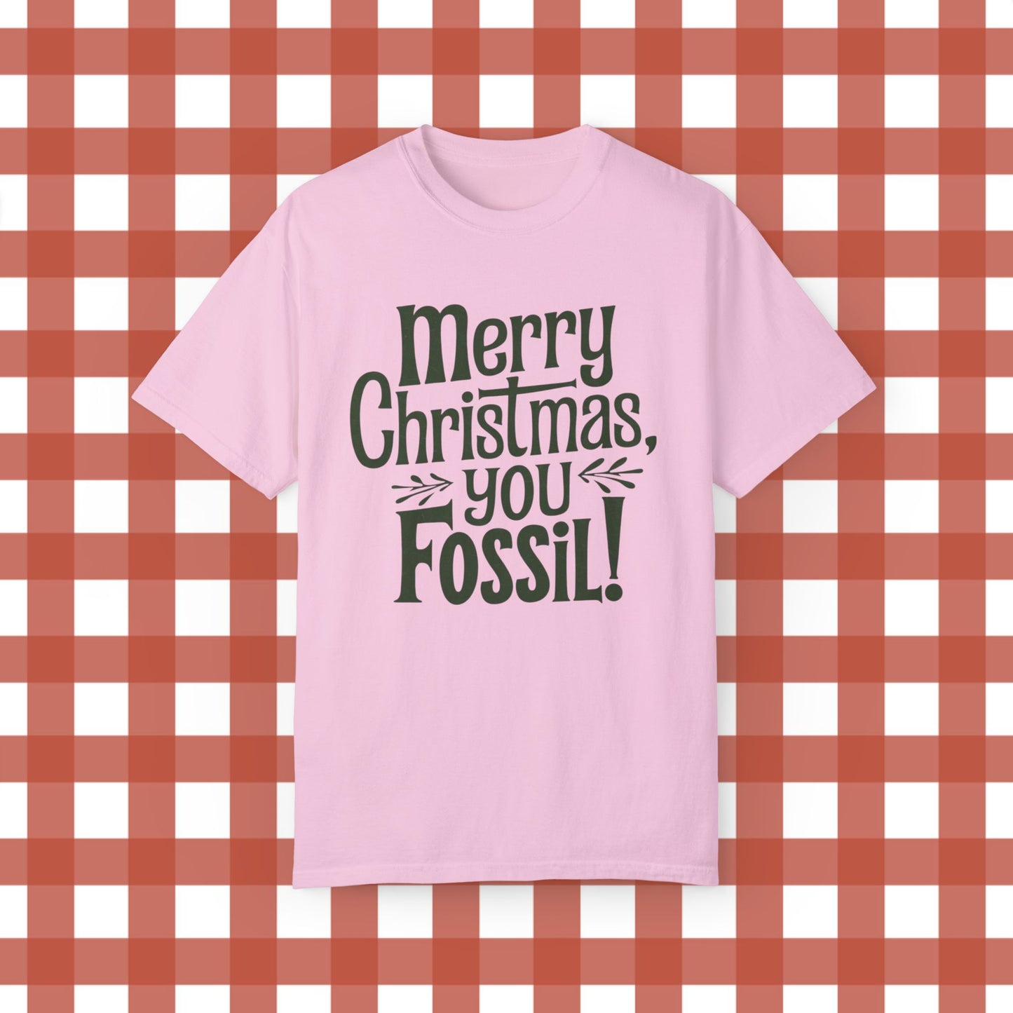 Merry Christmas You Fossil T-Shirt, Funny Holiday T-Shirt, Christmas Novelty Gift, Unique Christmas Graphic Tee, Fun Xmas Shirt