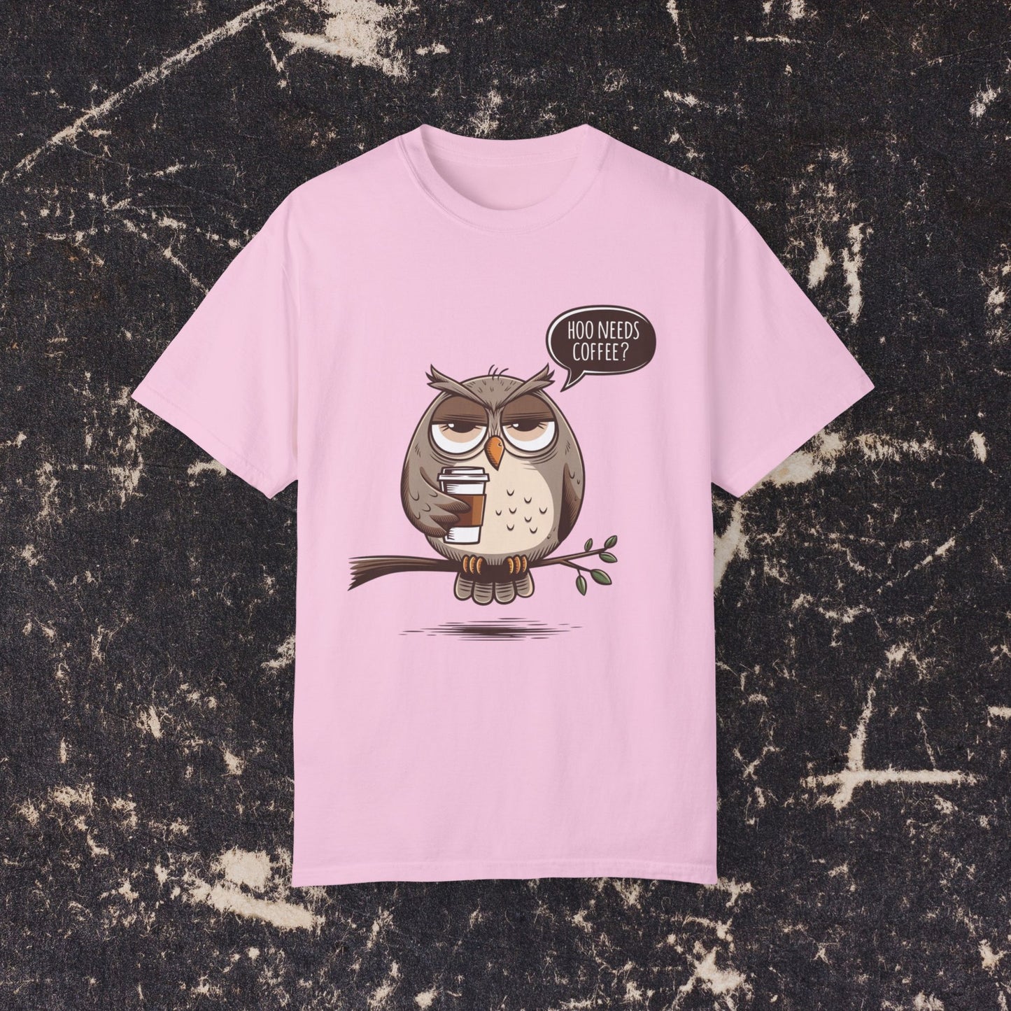 Funny Owl Coffee Lover Shirt, Hoo Needs Coffee T-Shirt, Cute Owl Graphic Tee, Humorous Coffee Clothing, Coffee Addict Top, Animal Lover