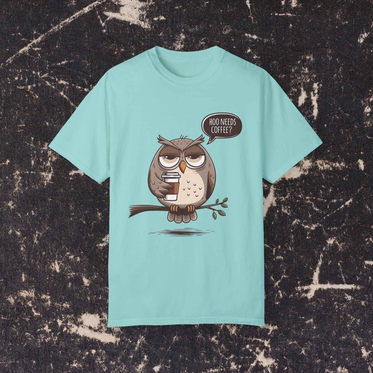 Funny Owl Coffee Lover Shirt, Hoo Needs Coffee T-Shirt, Cute Owl Graphic Tee, Humorous Coffee Clothing, Coffee Addict Top, Animal Lover