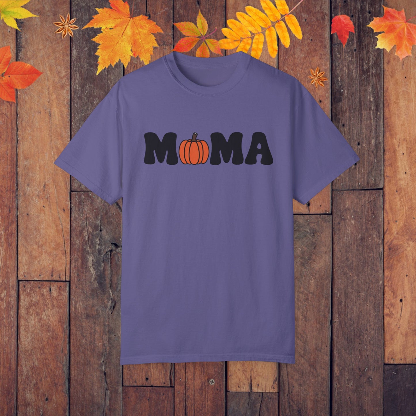 Halloween MAMA T Shirt Fall Pumpkin MAMA Graphic Tee Spooky Season T Shirt Halloween Mom Shirt Cute Pumpkin Tee