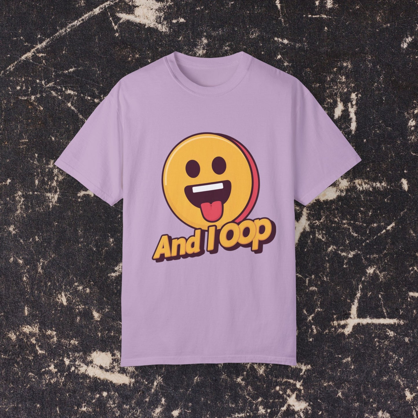 Funny Emoji And I Oop T-Shirt, Humor Graphic Tee, Perfect Novelty Gift, Cute Face Design, Casual Everyday Wear, Cool Fun Top