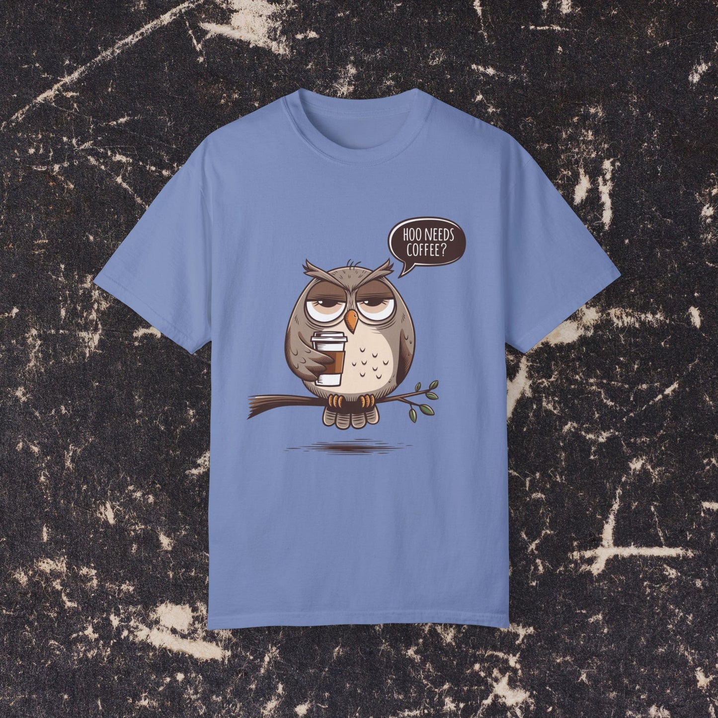 Funny Owl Coffee Lover Shirt, Hoo Needs Coffee T-Shirt, Cute Owl Graphic Tee, Humorous Coffee Clothing, Coffee Addict Top, Animal Lover