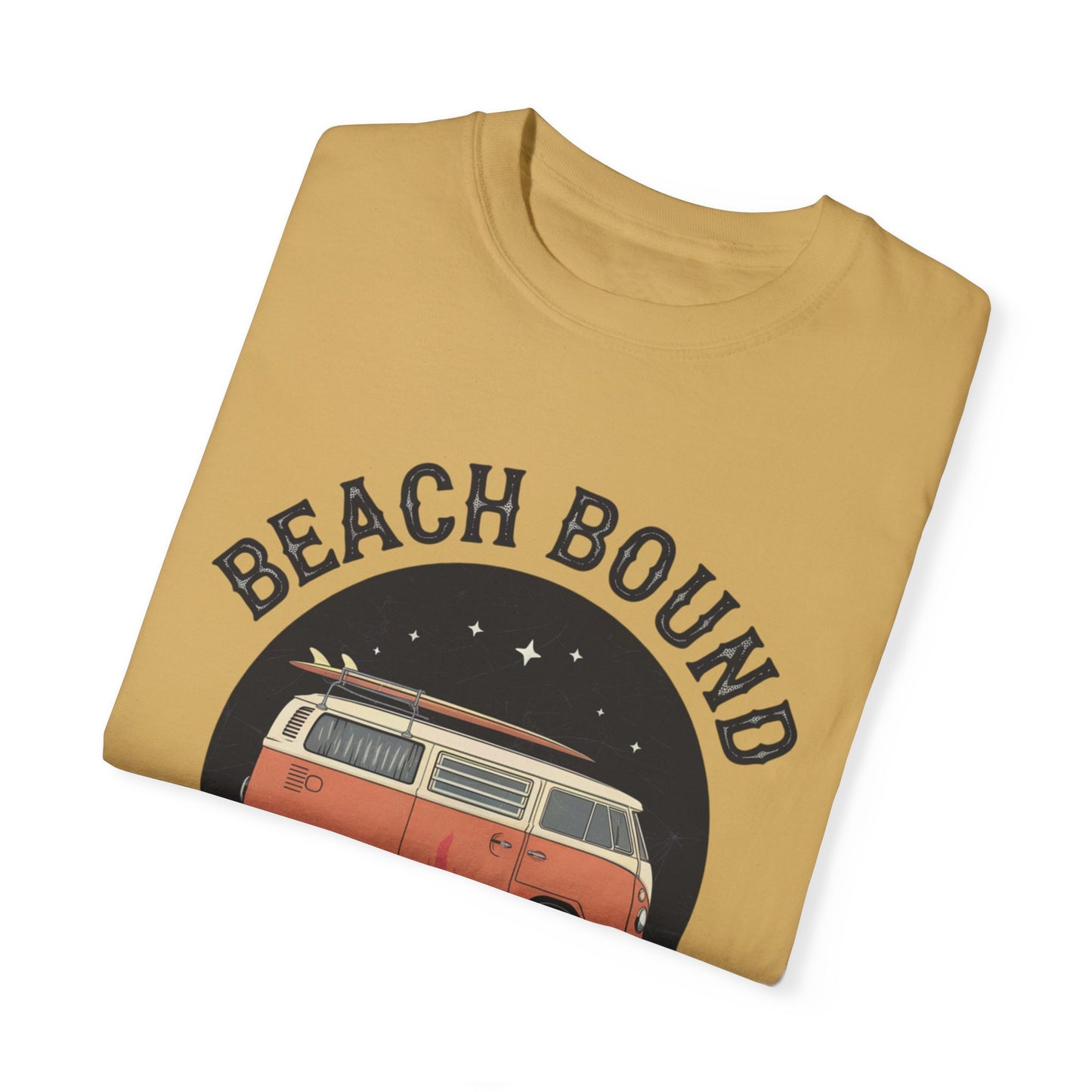 Retro Van Beach Bound Forever Shirt, Vintage Surfing T-Shirt, Summer Beach Campfire Tee, Coastal Lifestyle Top, Adventure Graphic Tee