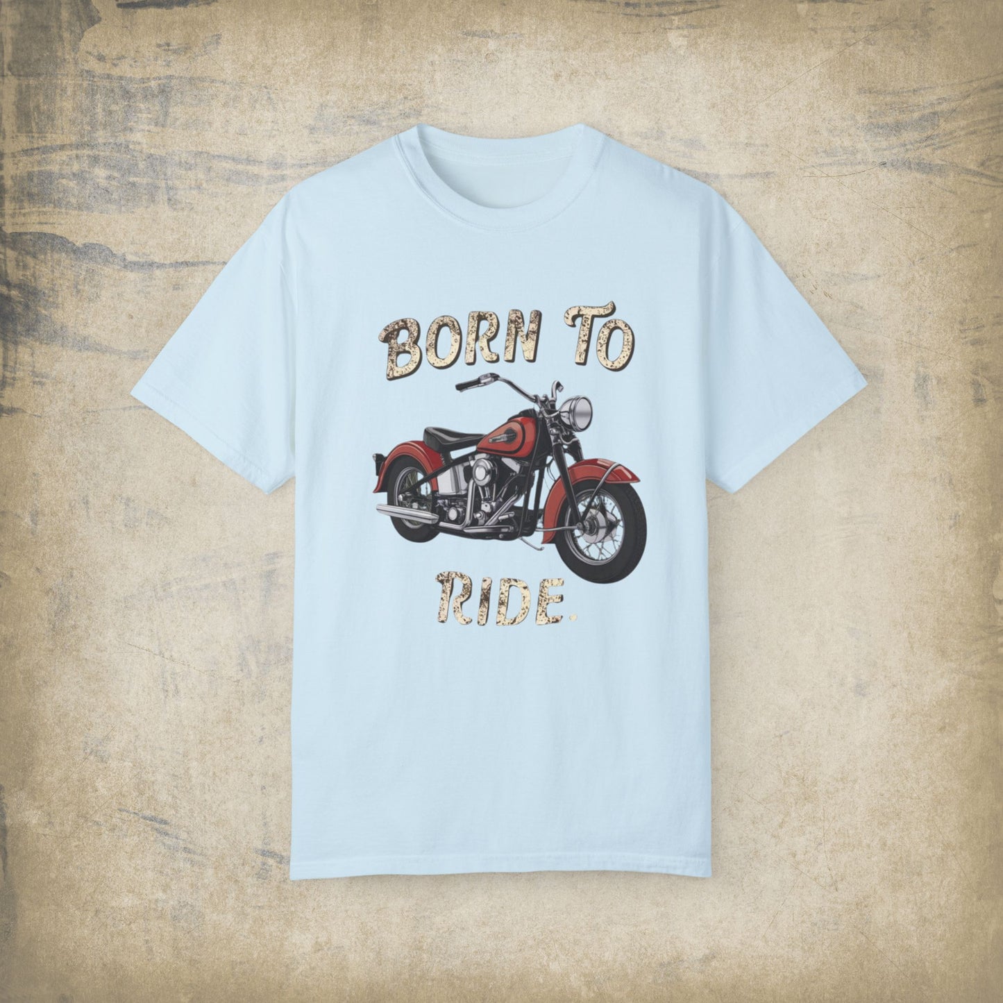 Born To Ride Graphic T-Shirt, Vintage Motorcycle Lover Shirt, Biker Gift, Retro Style Tee, Biker Enthusiast Apparel