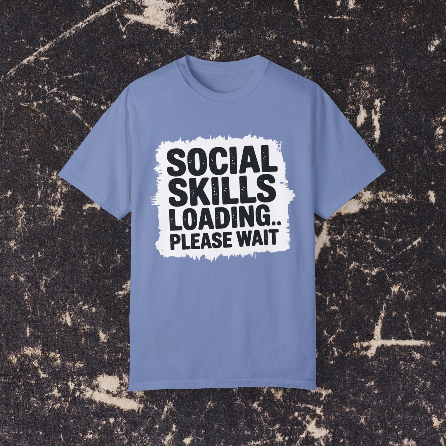 Social Skills Loading Please Wait Funny T-Shirt, Humorous Tee for Introverts, Sarcastic Gift Shirt, Unique Graphic Tee, Casual Wear