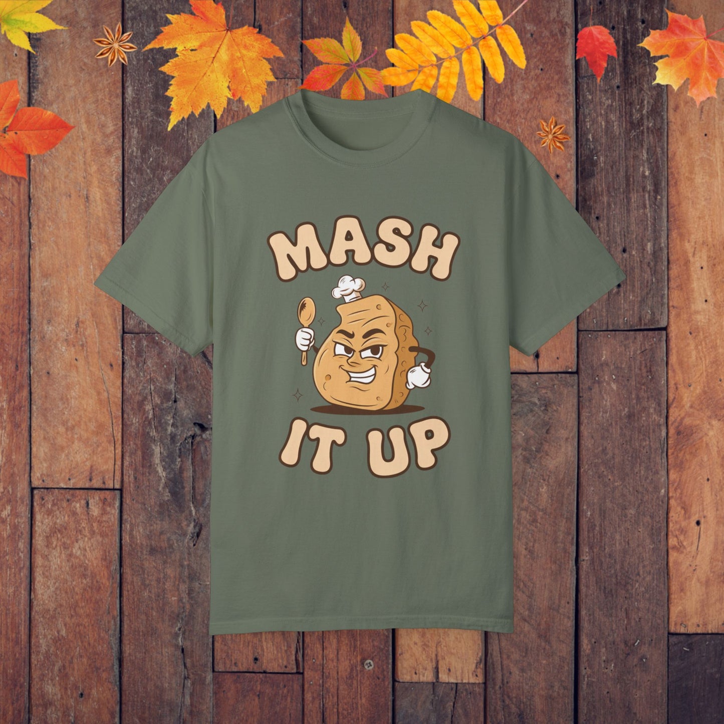 Funny Potato Chef Graphic Tee, Mash It Up T-Shirt, Cute Potato Pun Shirt, Foodie Humor Tee, Culinary Gift Idea, Creative Cook Apparel