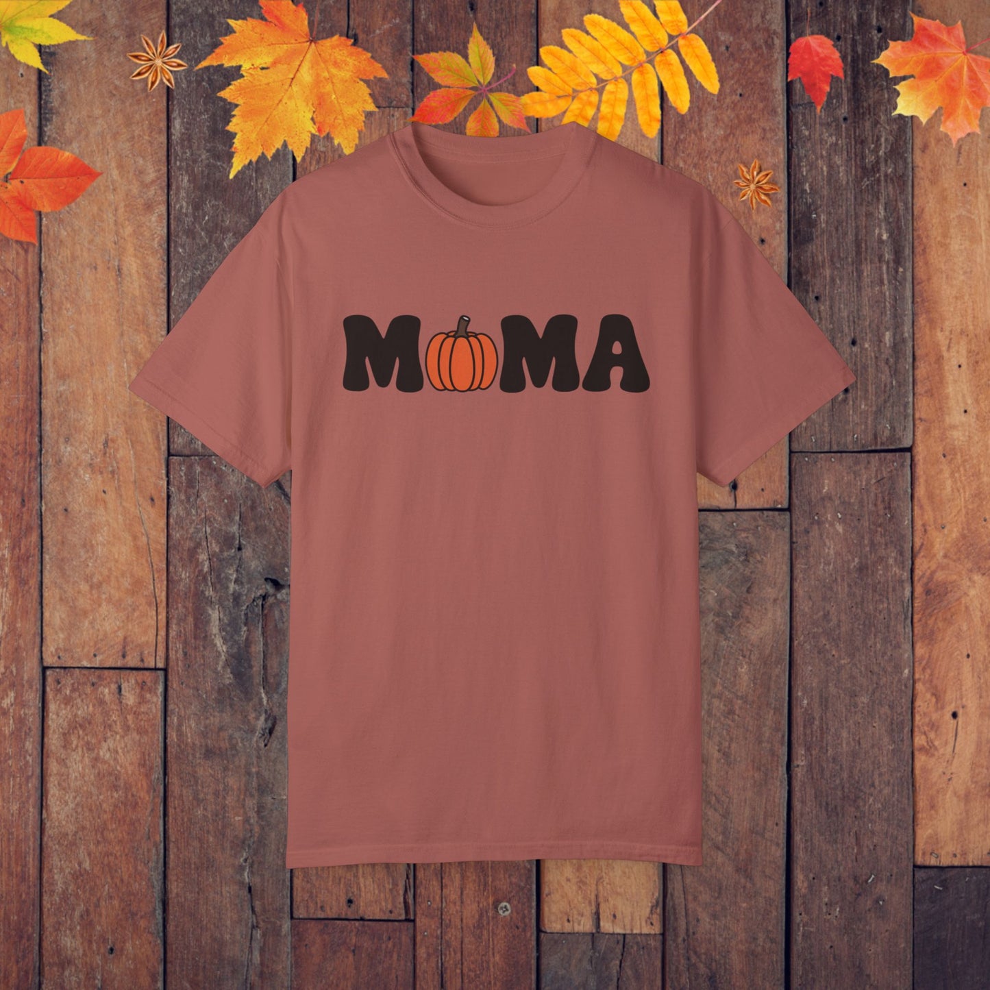 Halloween MAMA T Shirt Fall Pumpkin MAMA Graphic Tee Spooky Season T Shirt Halloween Mom Shirt Cute Pumpkin Tee