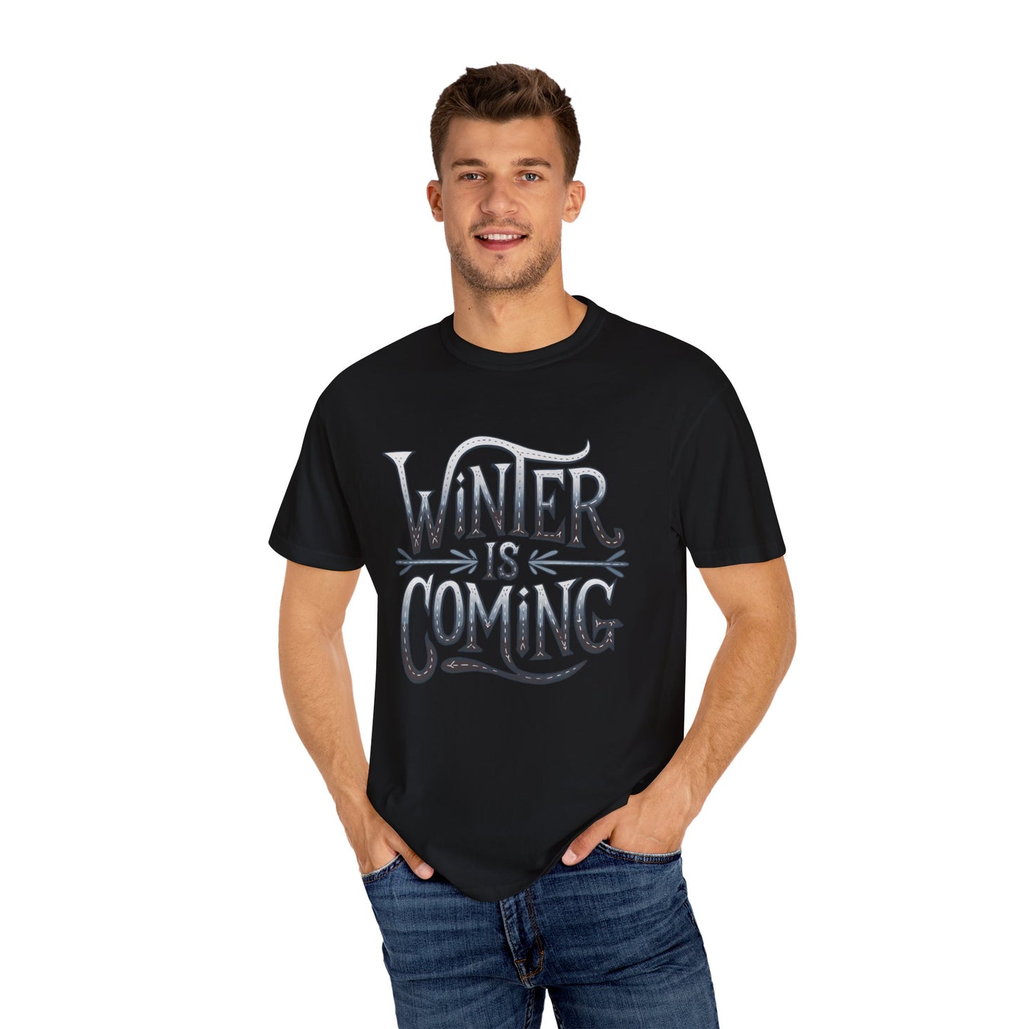 Winter is Coming T-Shirt, Cool Winter Graphic Tee, Fun Winter Quote Shirt, Casual Winter Fashion Tee, Game Day Winter Apparel