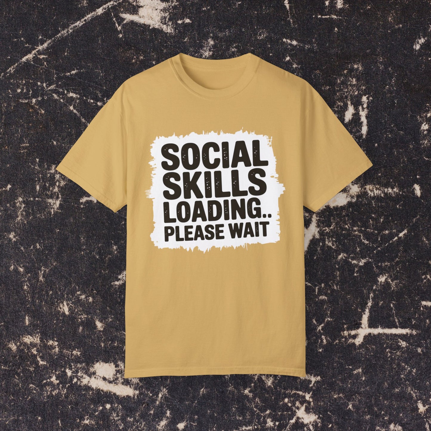 Social Skills Loading Please Wait Funny T-Shirt, Humorous Tee for Introverts, Sarcastic Gift Shirt, Unique Graphic Tee, Casual Wear