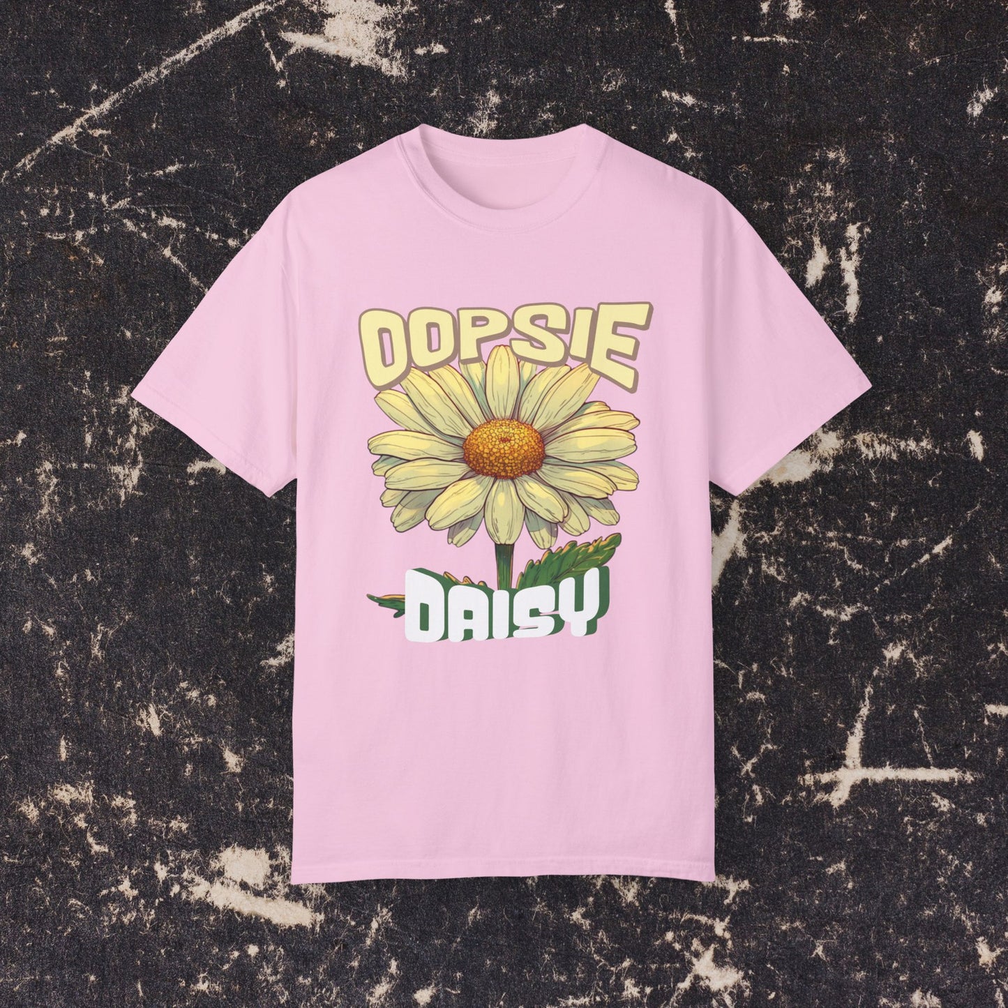 Oopsie Daisy Graphic Tee, Cute Flower T-Shirt, Funny Casual Wear, Women's Summer Outfit, Trendy Graphic Shirt, Gift for Her