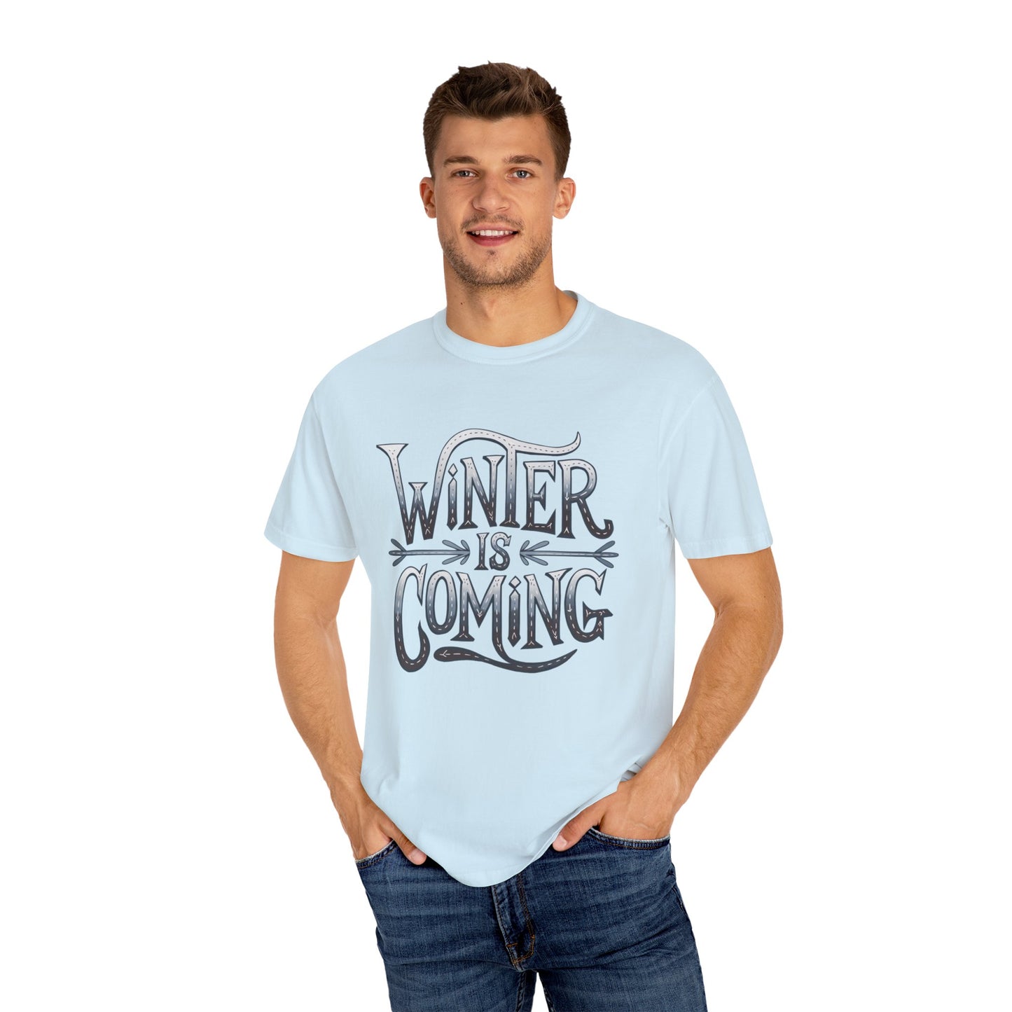 Winter is Coming T-Shirt, Cool Winter Graphic Tee, Fun Winter Quote Shirt, Casual Winter Fashion Tee, Game Day Winter Apparel